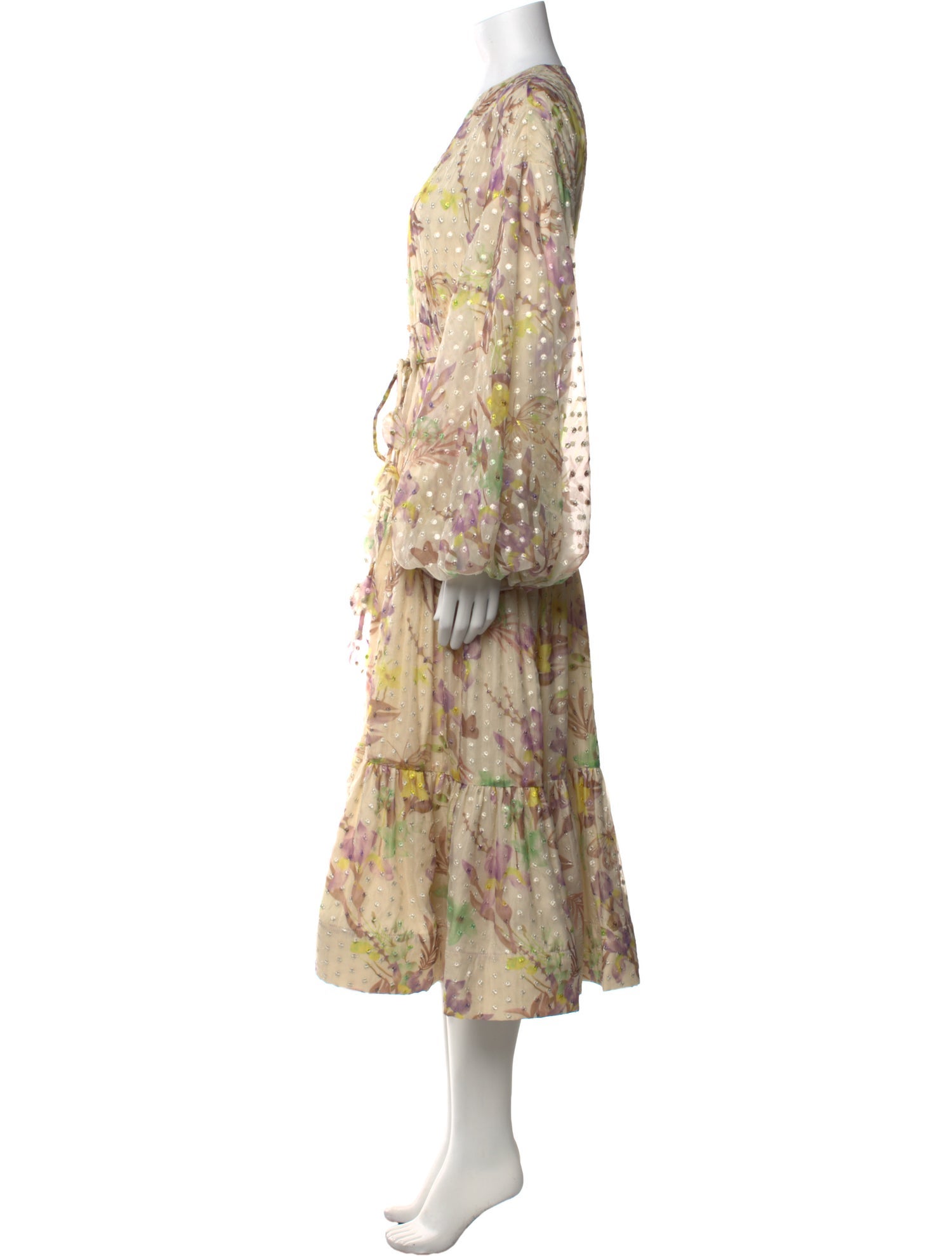 Alexis Floral Print Long Dress