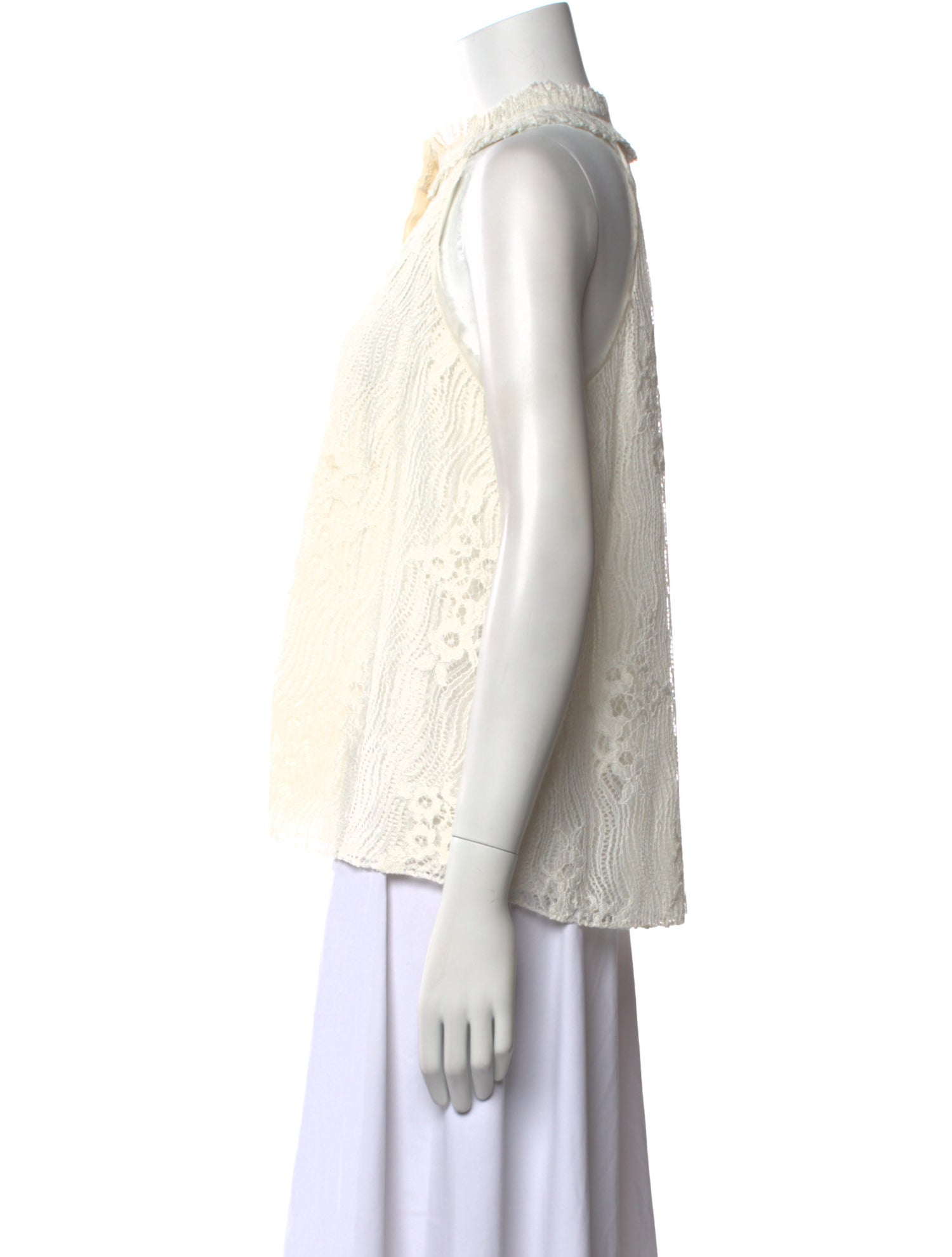 Alexis Mock Neck Sleeveless Blouse