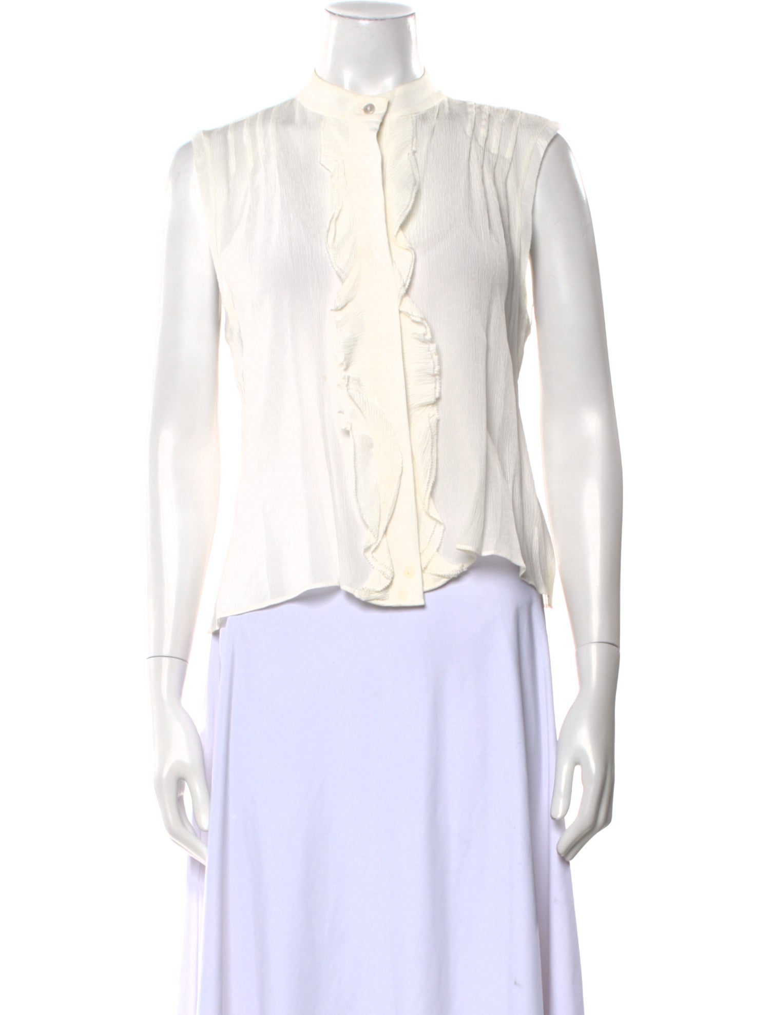 Alexis Silk Mock Neck Crop Top