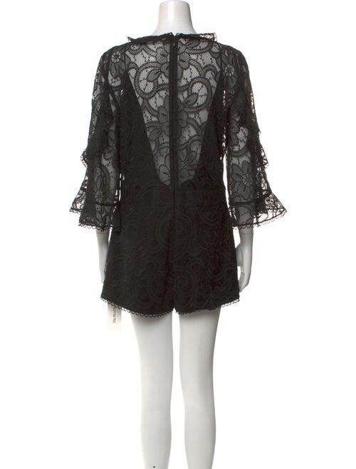 Alexis Lace Pattern V-Neck Romper