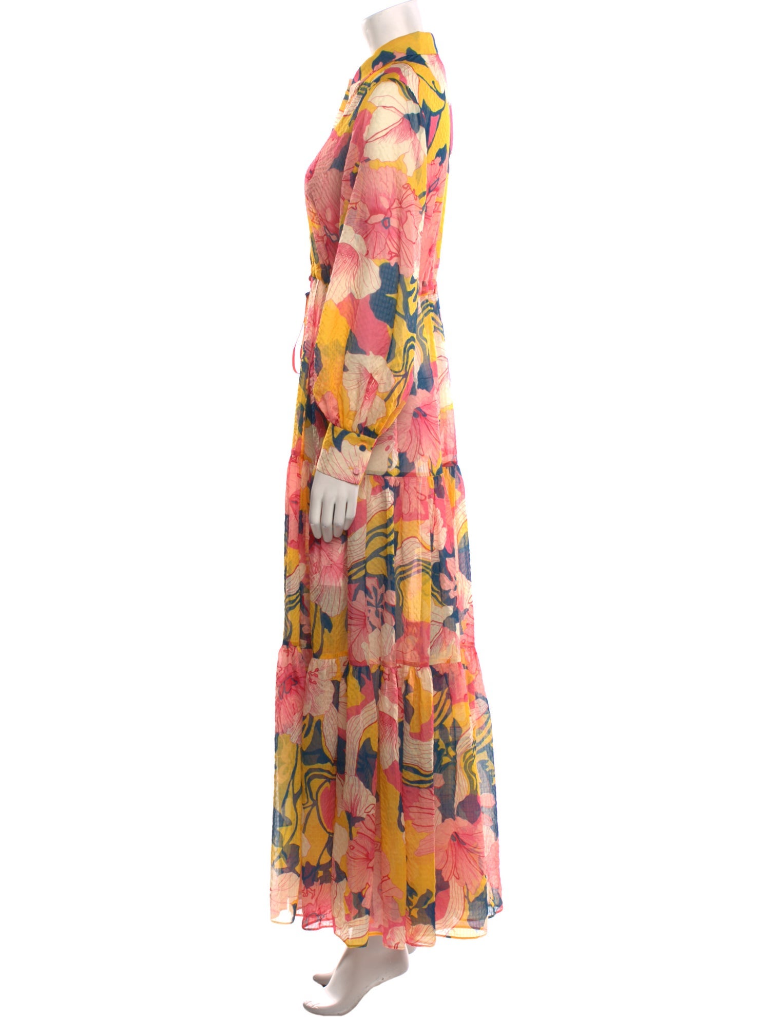 Alexis Floral Print Long Dress