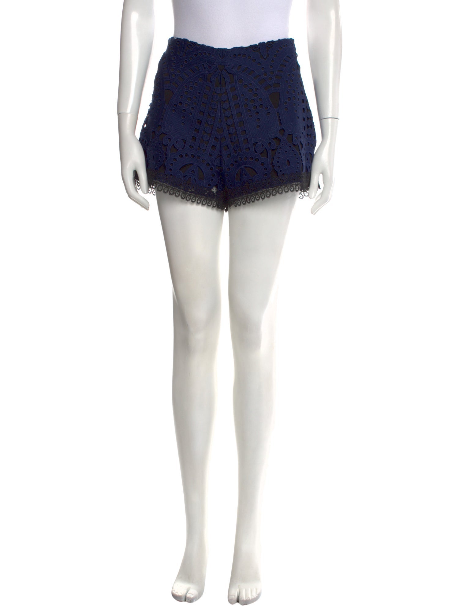 Alexis Lace Pattern Mini Shorts