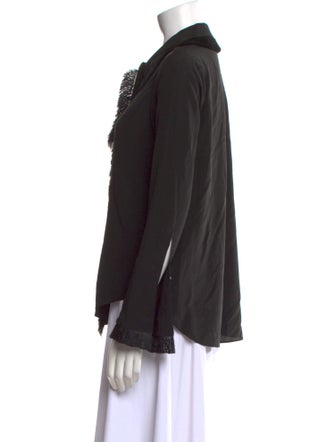 Alexis Silk Long Sleeve Button-Up Top