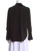 Alexis Silk Long Sleeve Button-Up Top