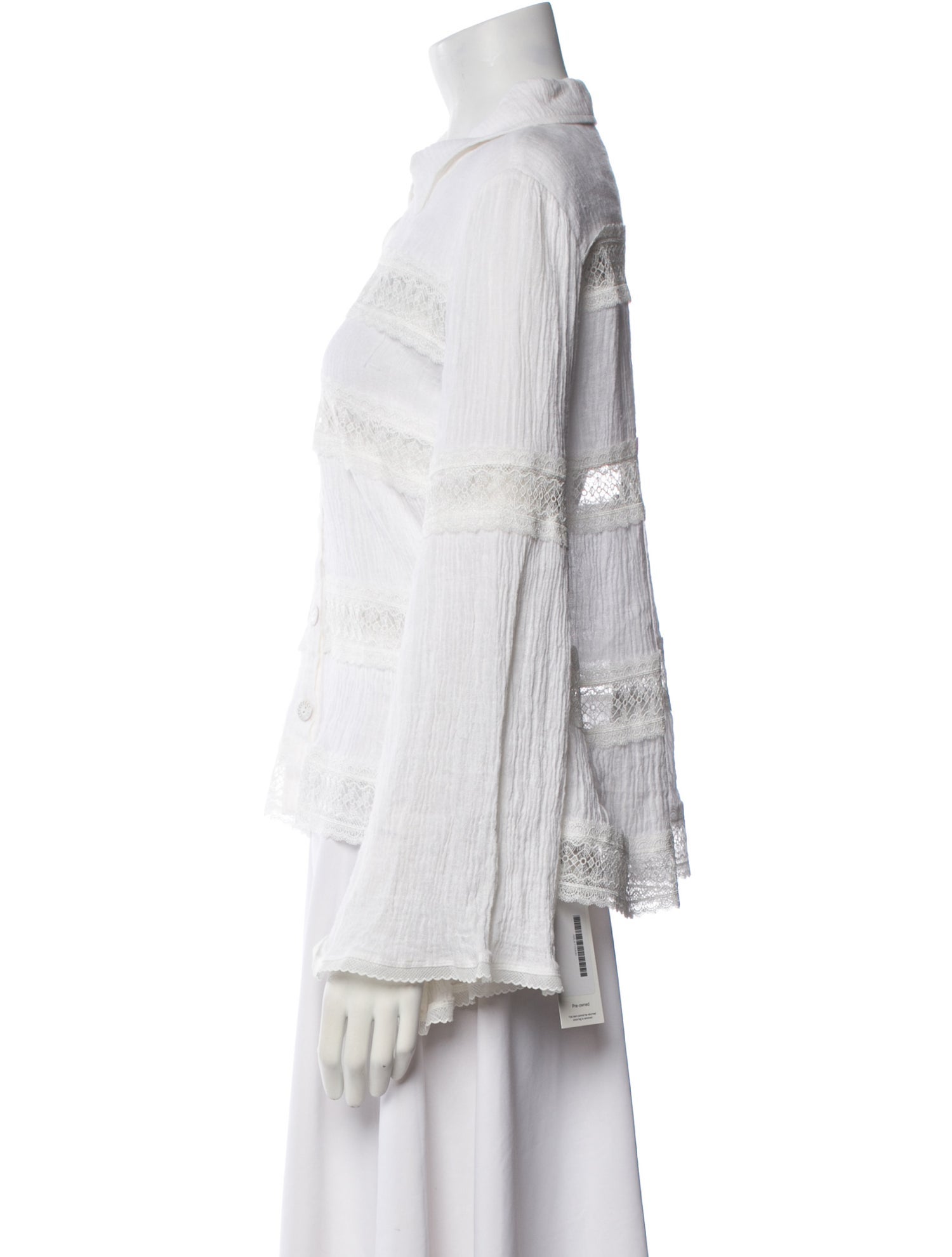 Alexis Linen Long Sleeve Button-Up Top