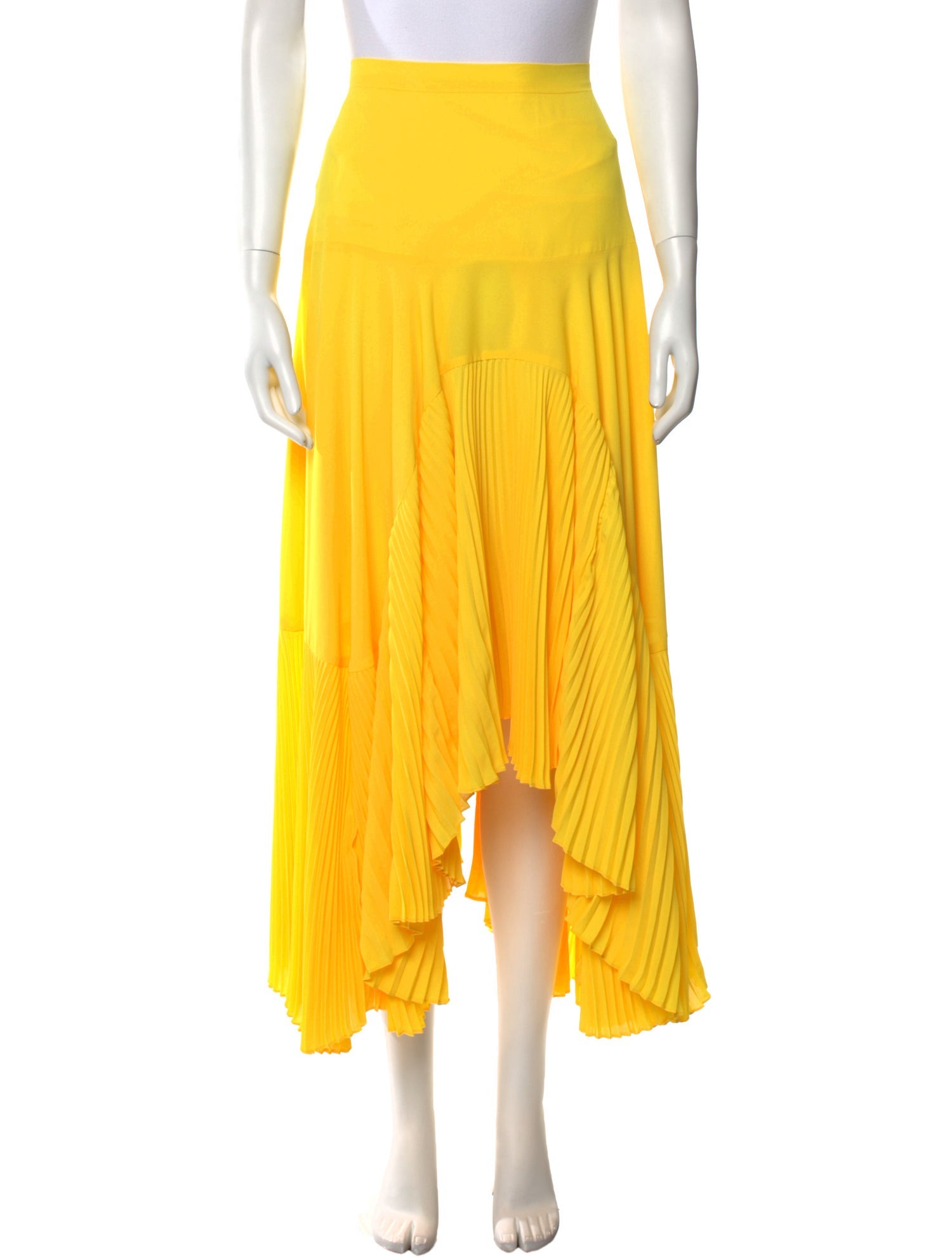 Alexis Pleated Accents Midi Length Skirt