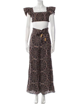 Alexis Linen Printed Pant Set