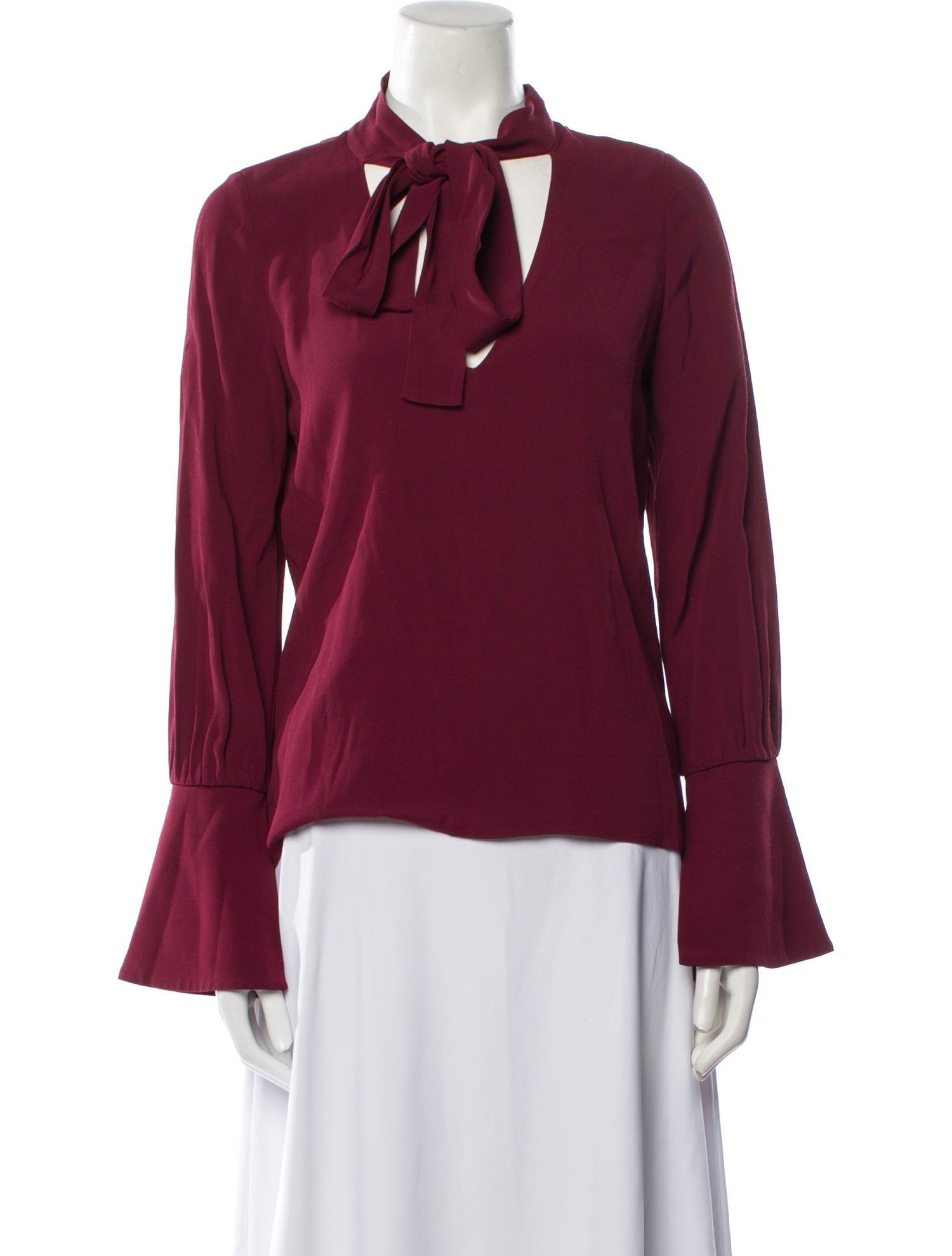 Alexis Mock Neck Long Sleeve Blouse