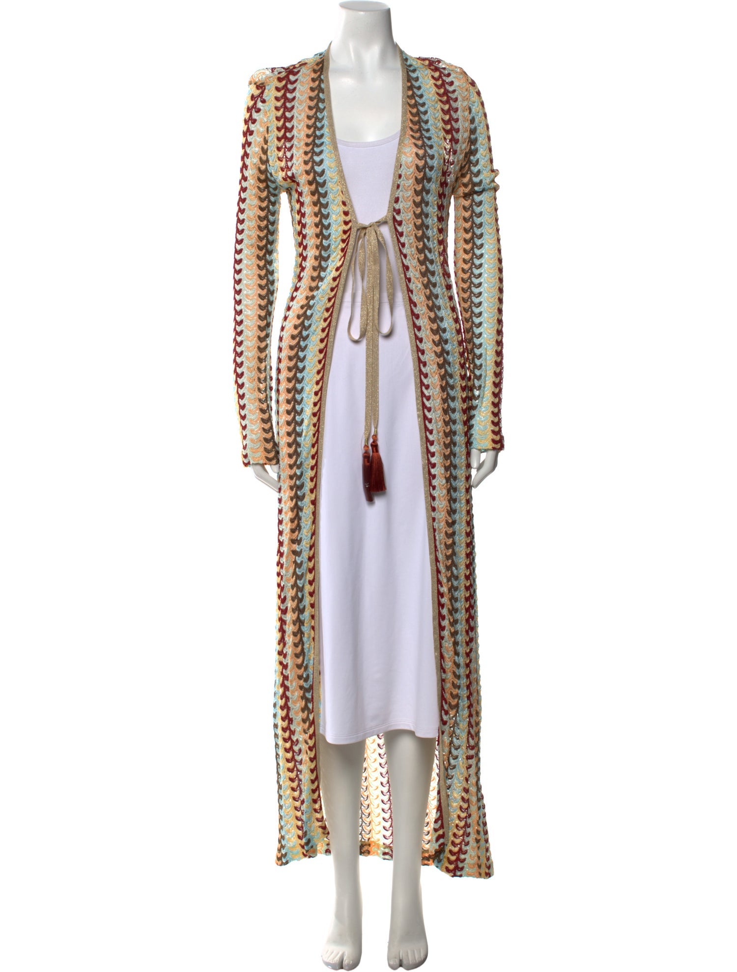 Alexis Printed Open Front Sweater