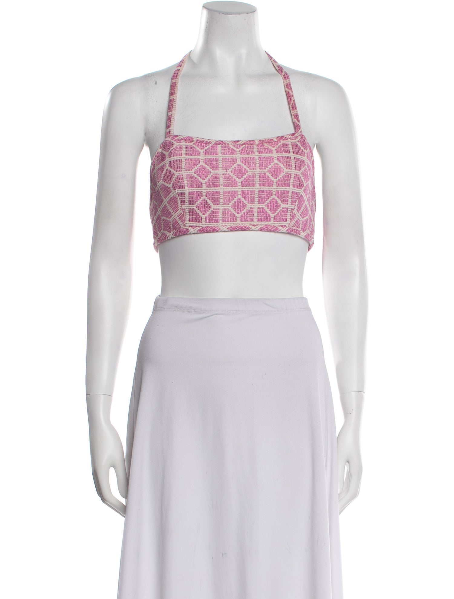 Alexis Printed Square Neckline Crop Top