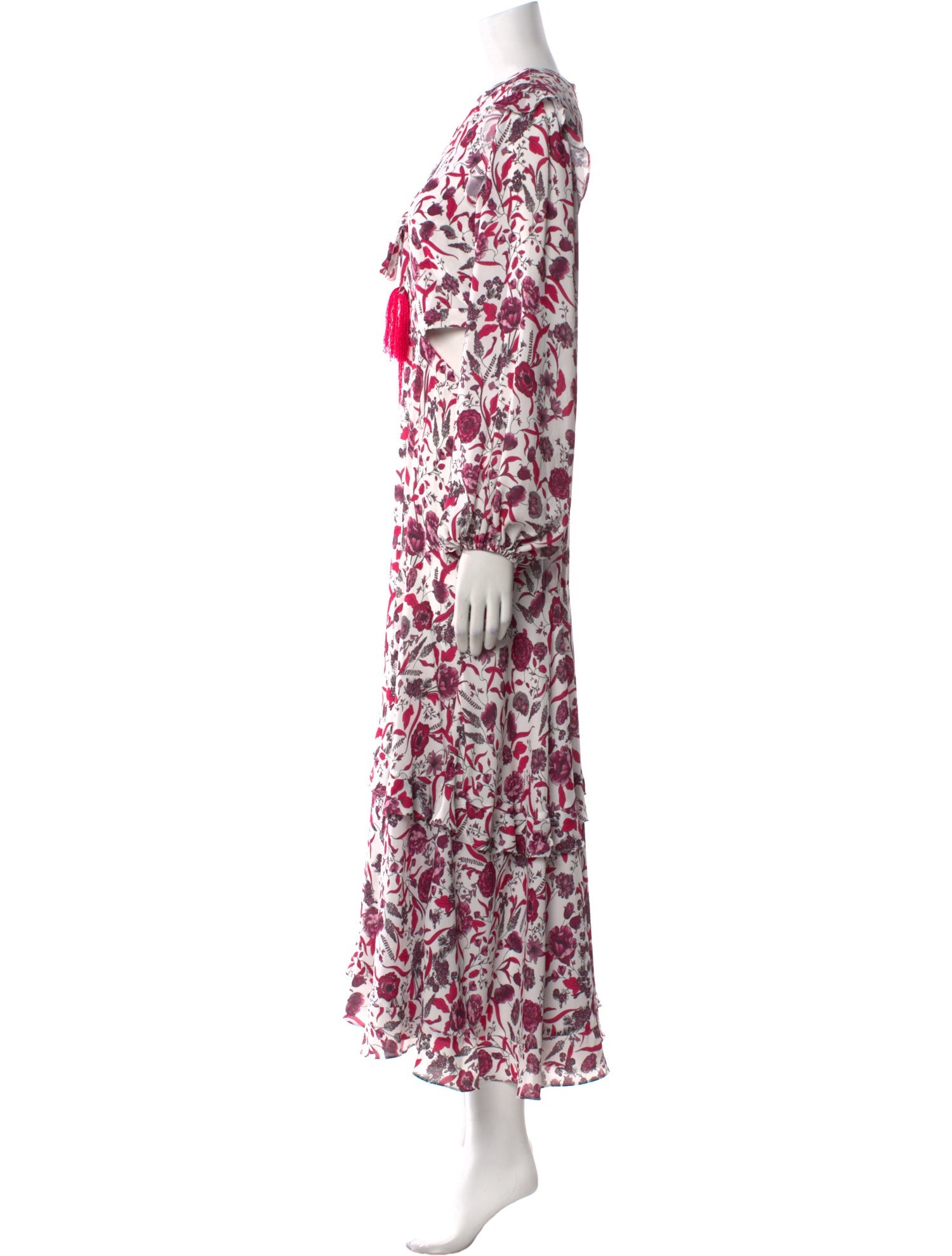 Alexis Floral Print Long Dress