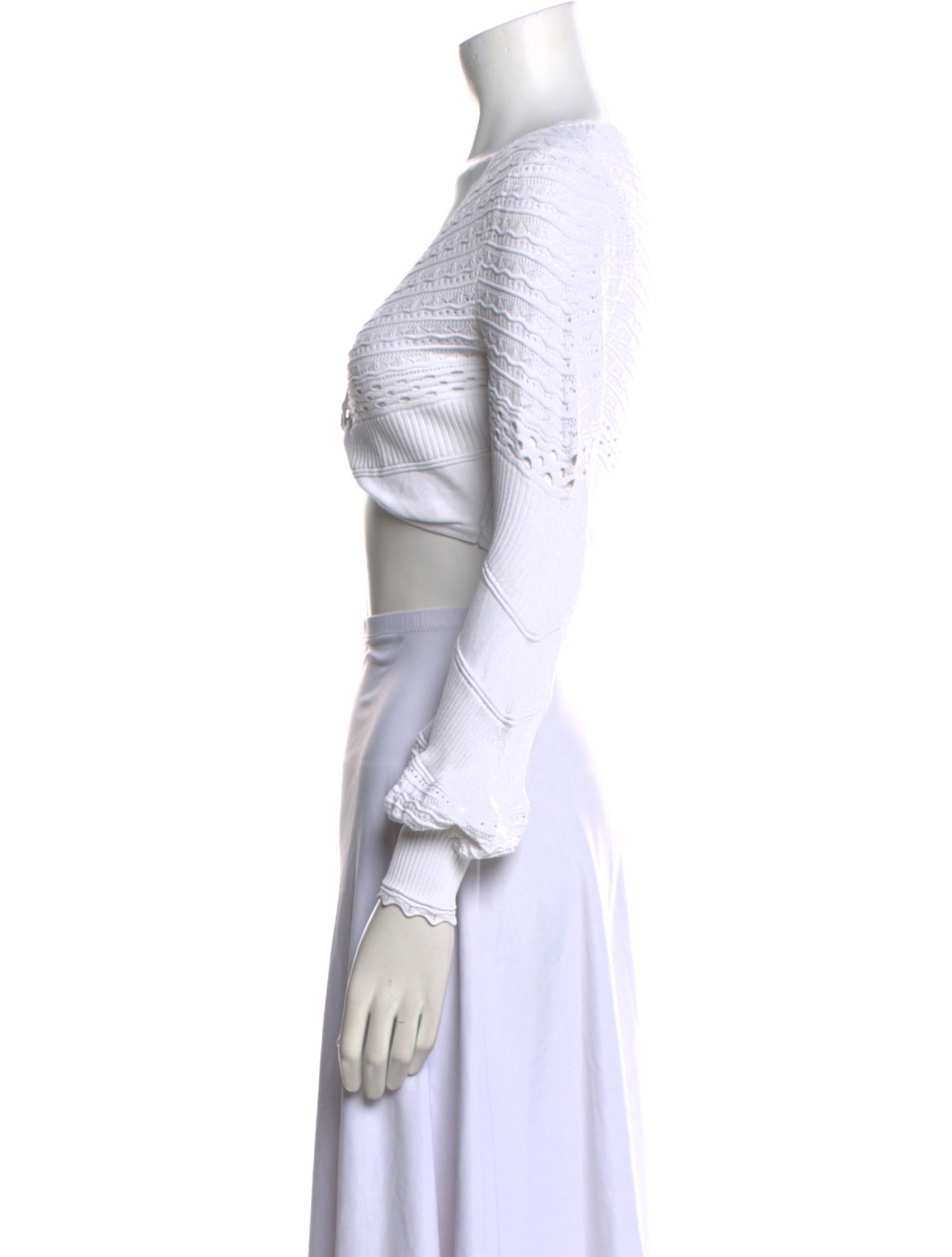 Alexis V-Neck Long Sleeve Crop Top