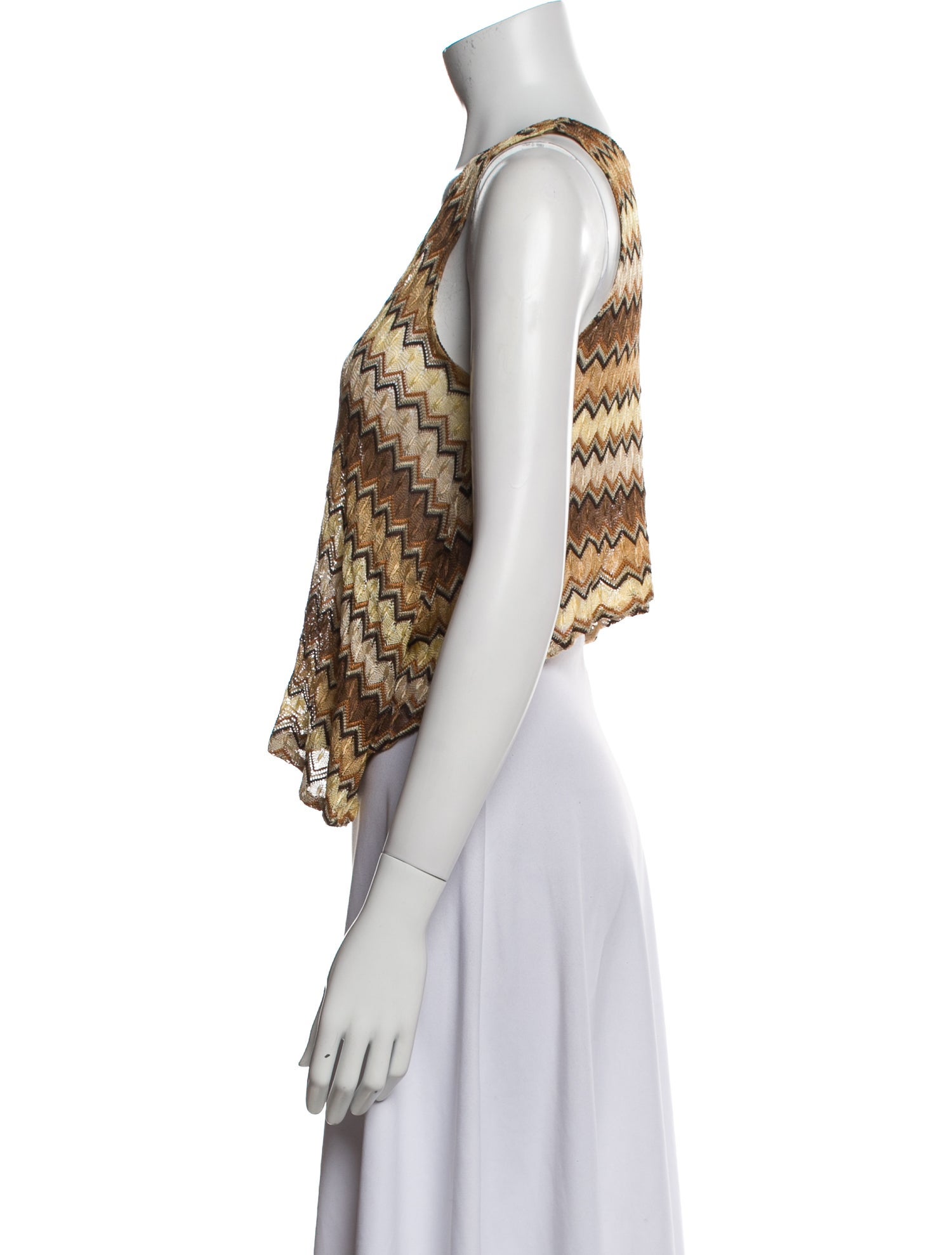 Alexis Printed V-Neck Crop Top