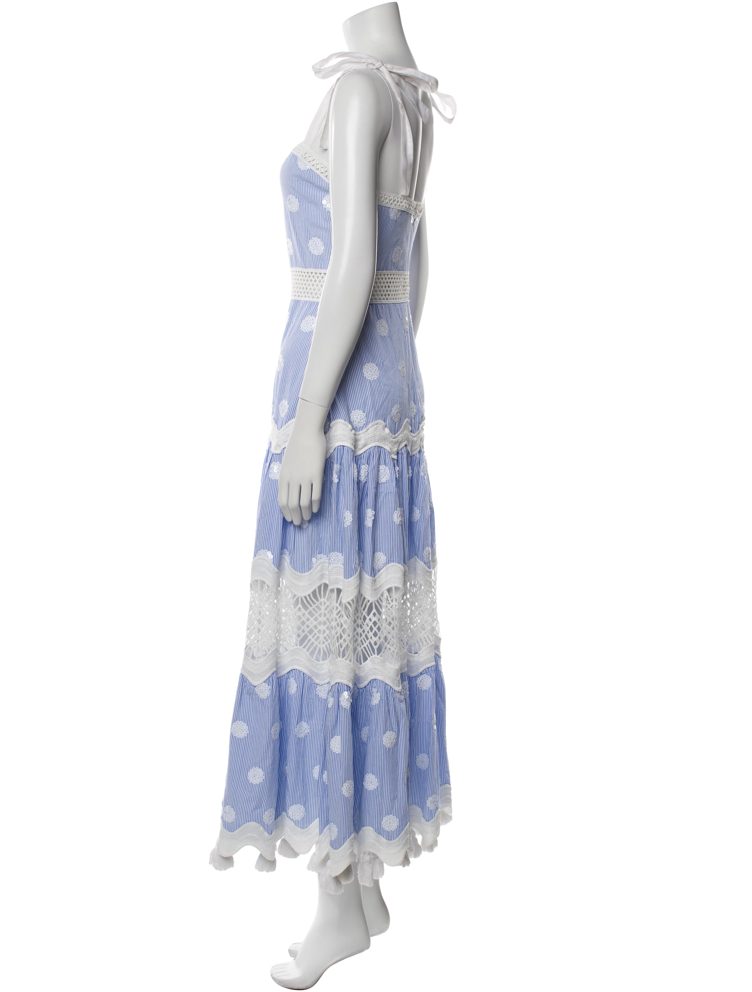 Alexis Striped Long Dress