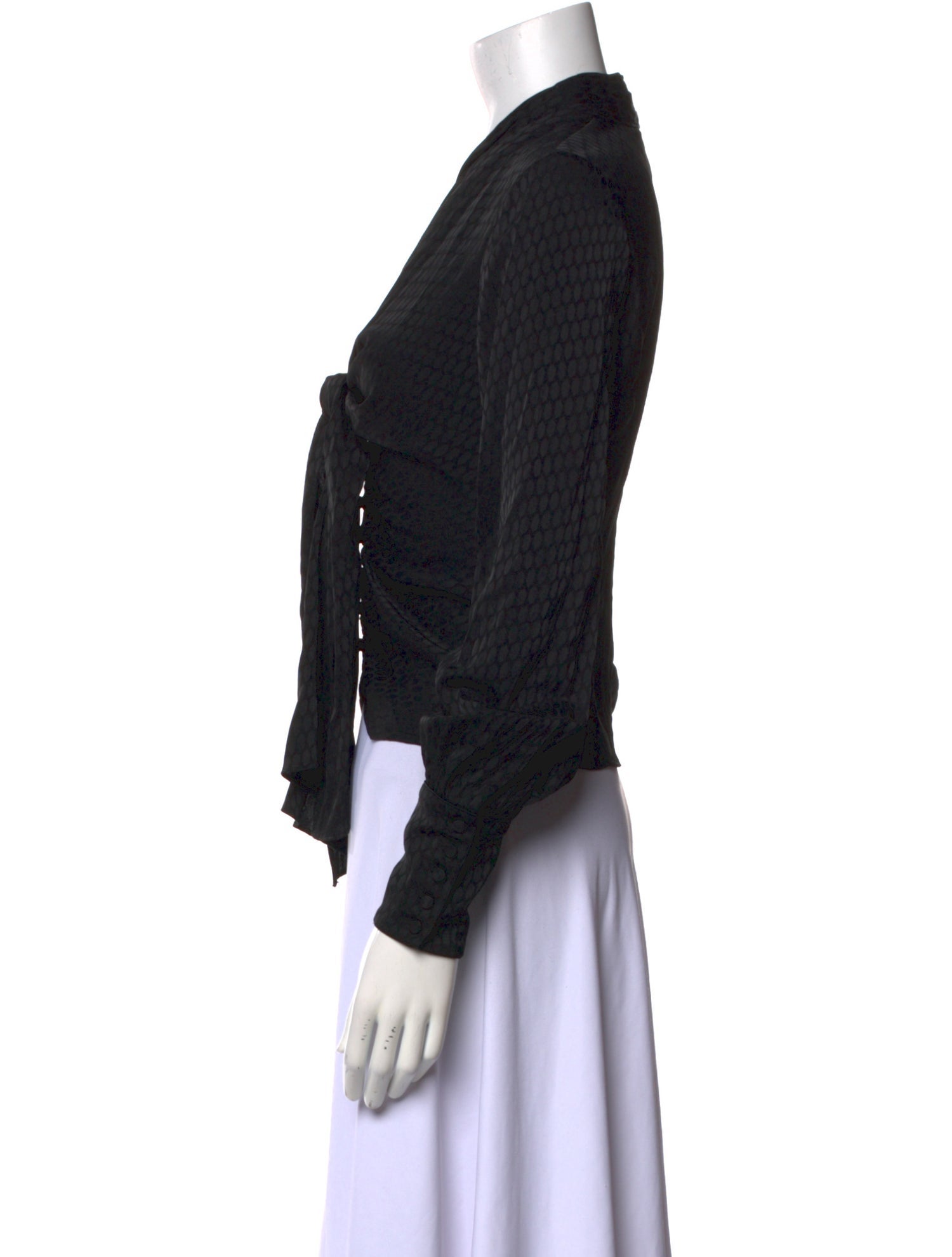 Alexis V-Neck Long Sleeve Crop Top