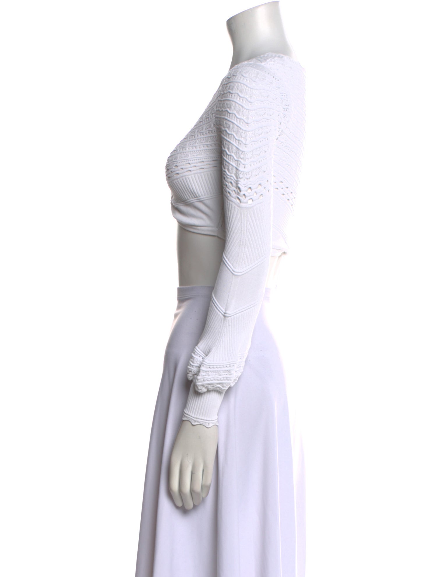 Alexis Nylon V-Neck Crop Top