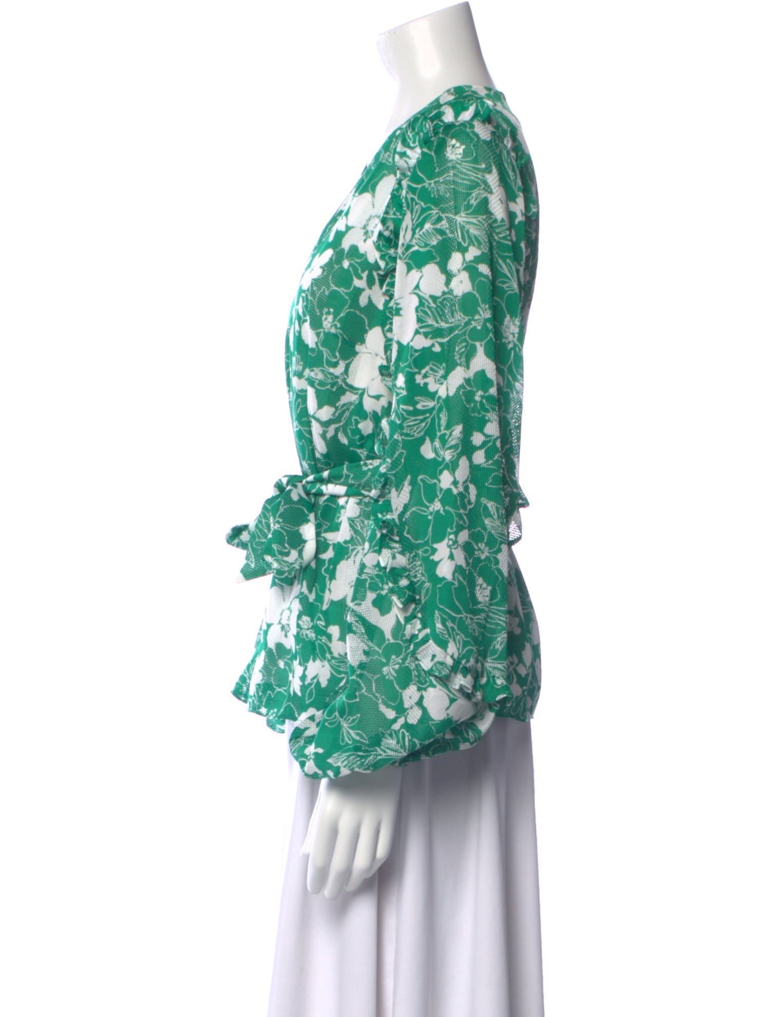 Alexis Floral Print V-Neck Blouse