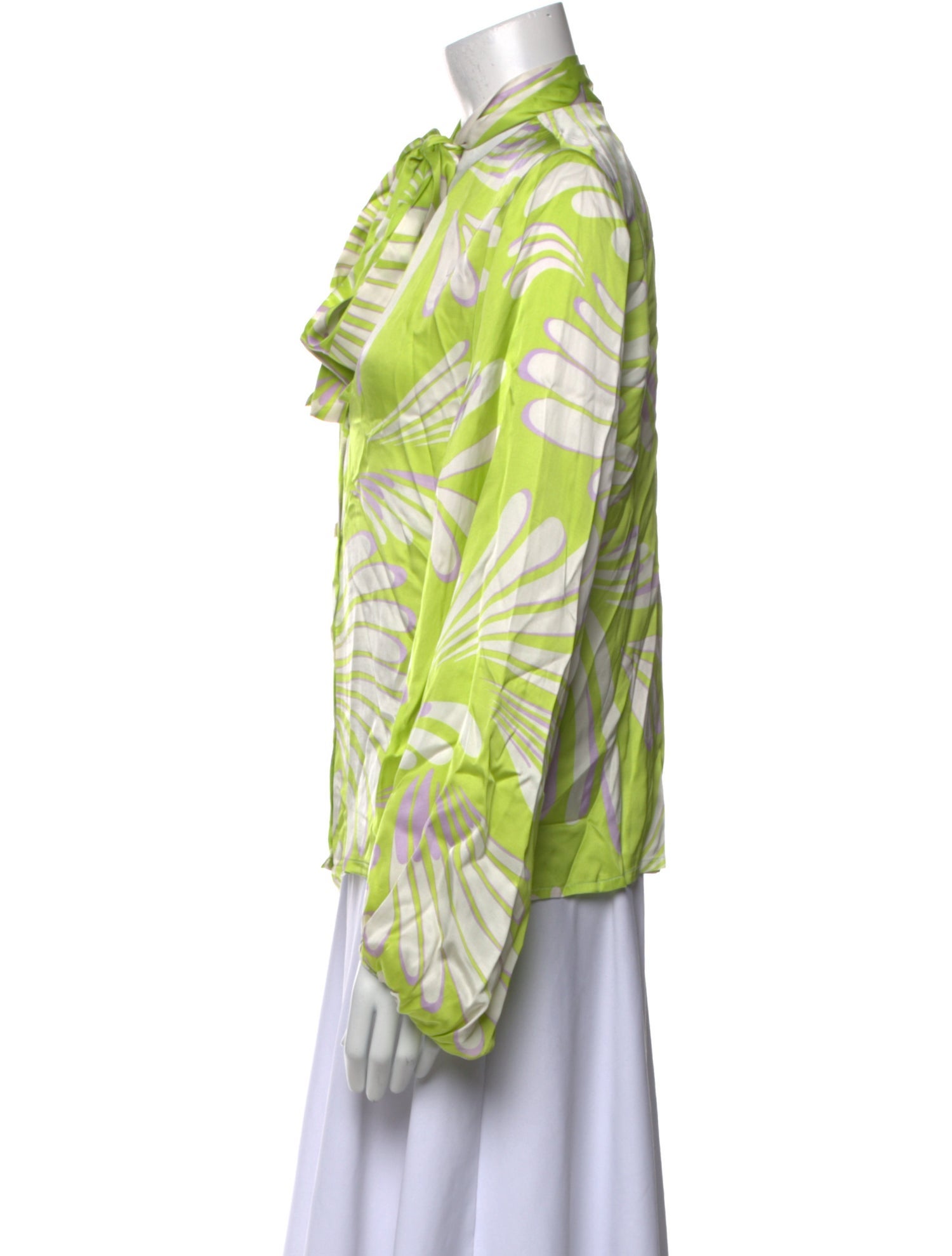 Alexis Printed Mock Neck Blouse