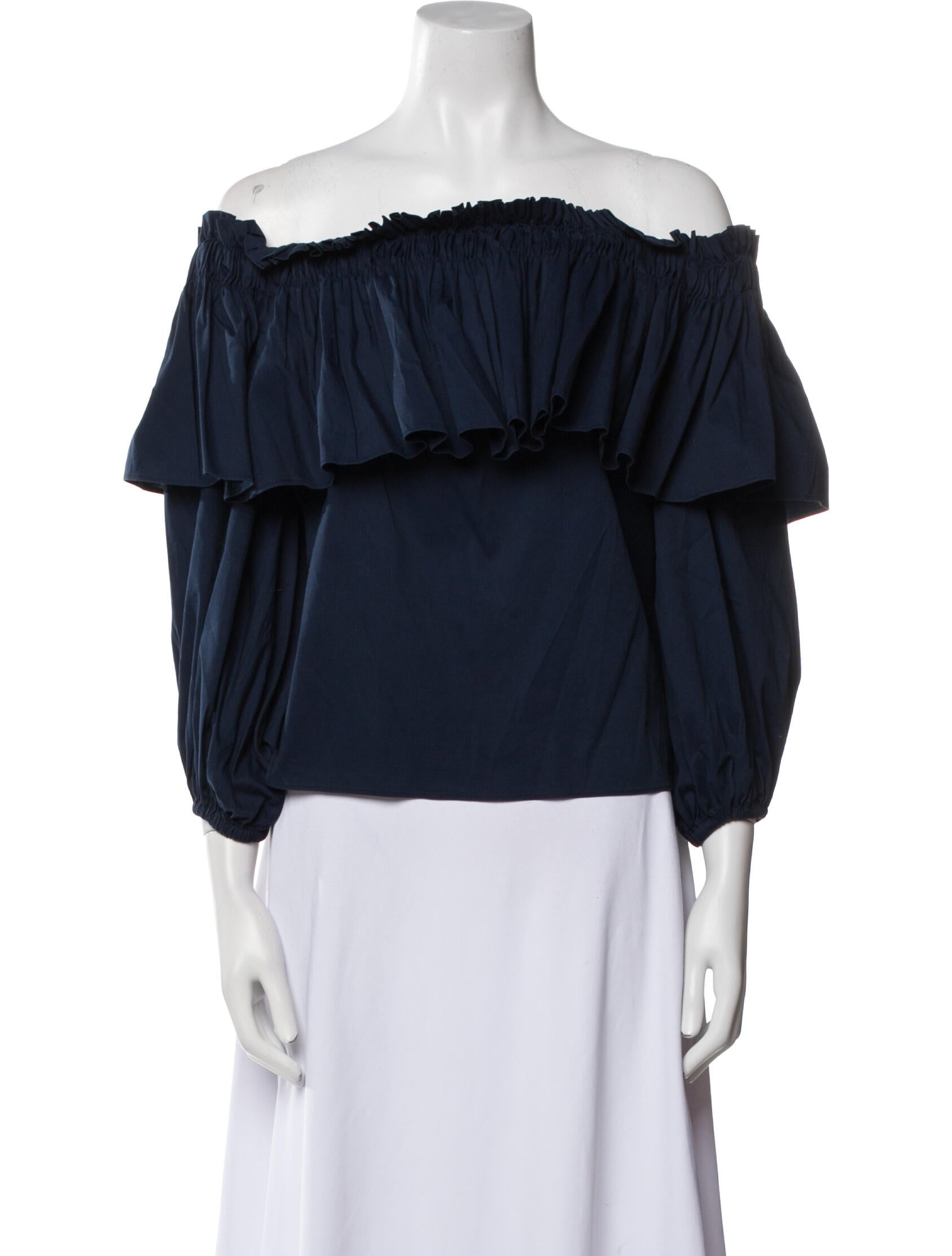 Alexis Off-The-Shoulder Three-Quarter Sleeve Blouse
