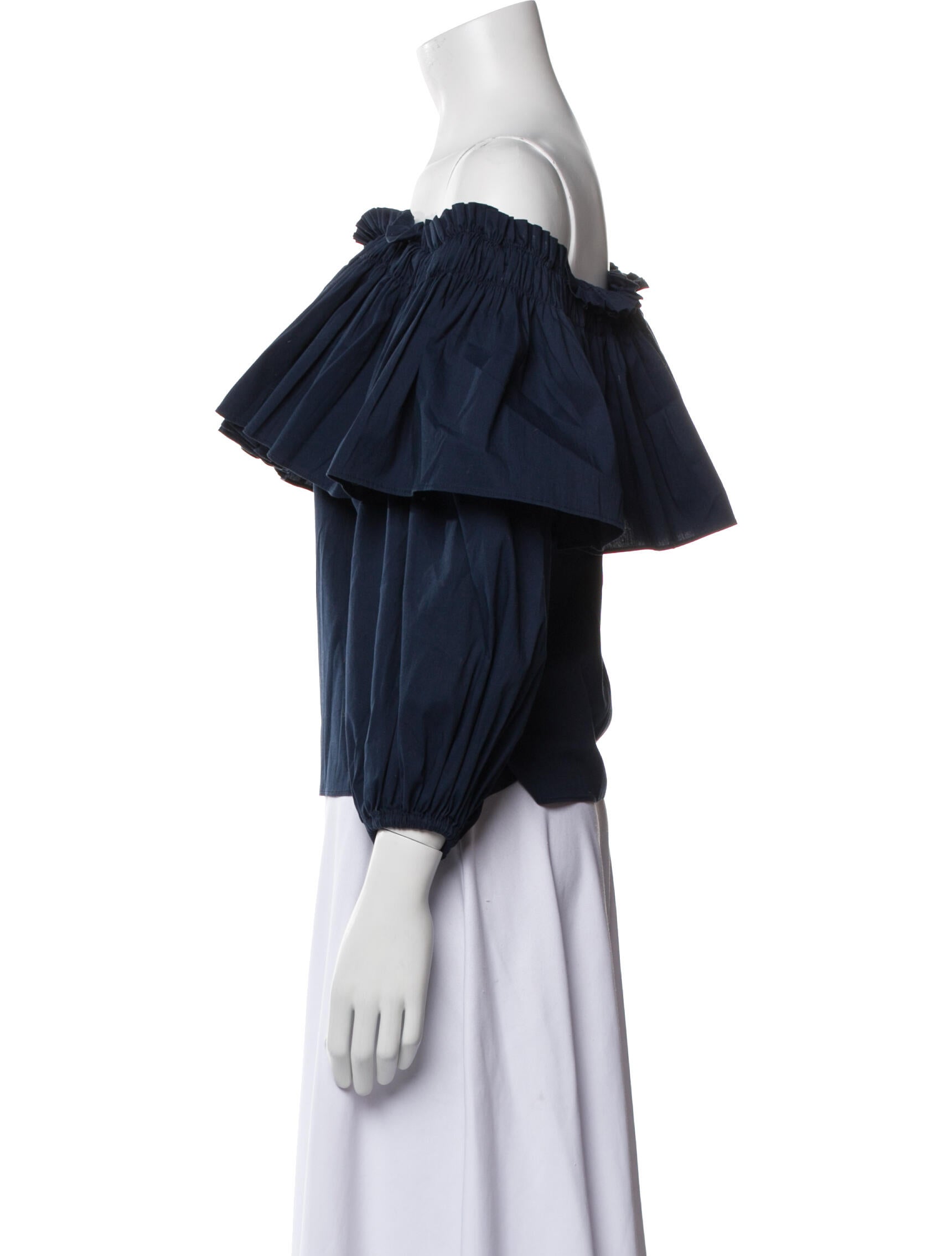 Alexis Off-The-Shoulder Three-Quarter Sleeve Blouse