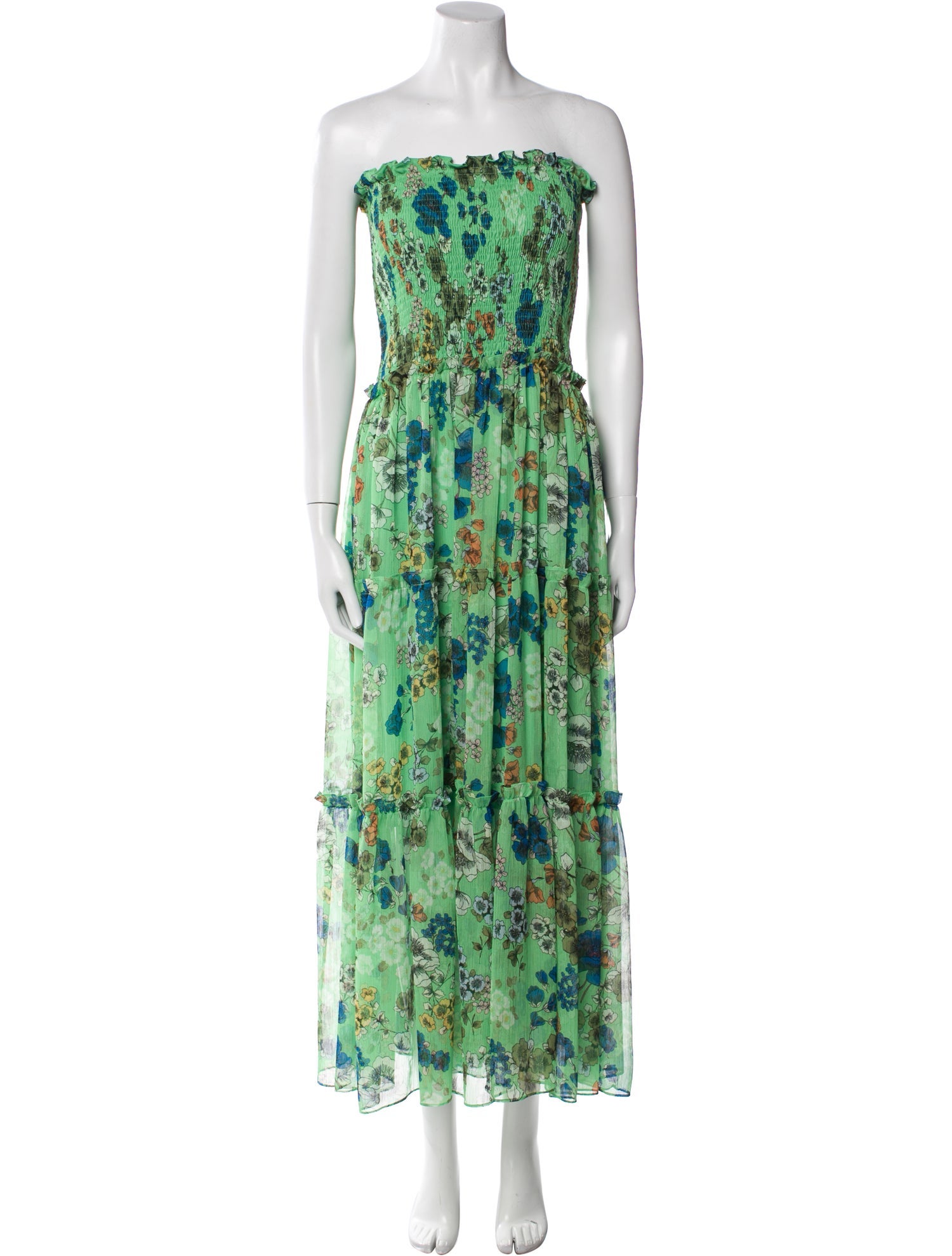 Alexis Floral Print Midi Length Dress