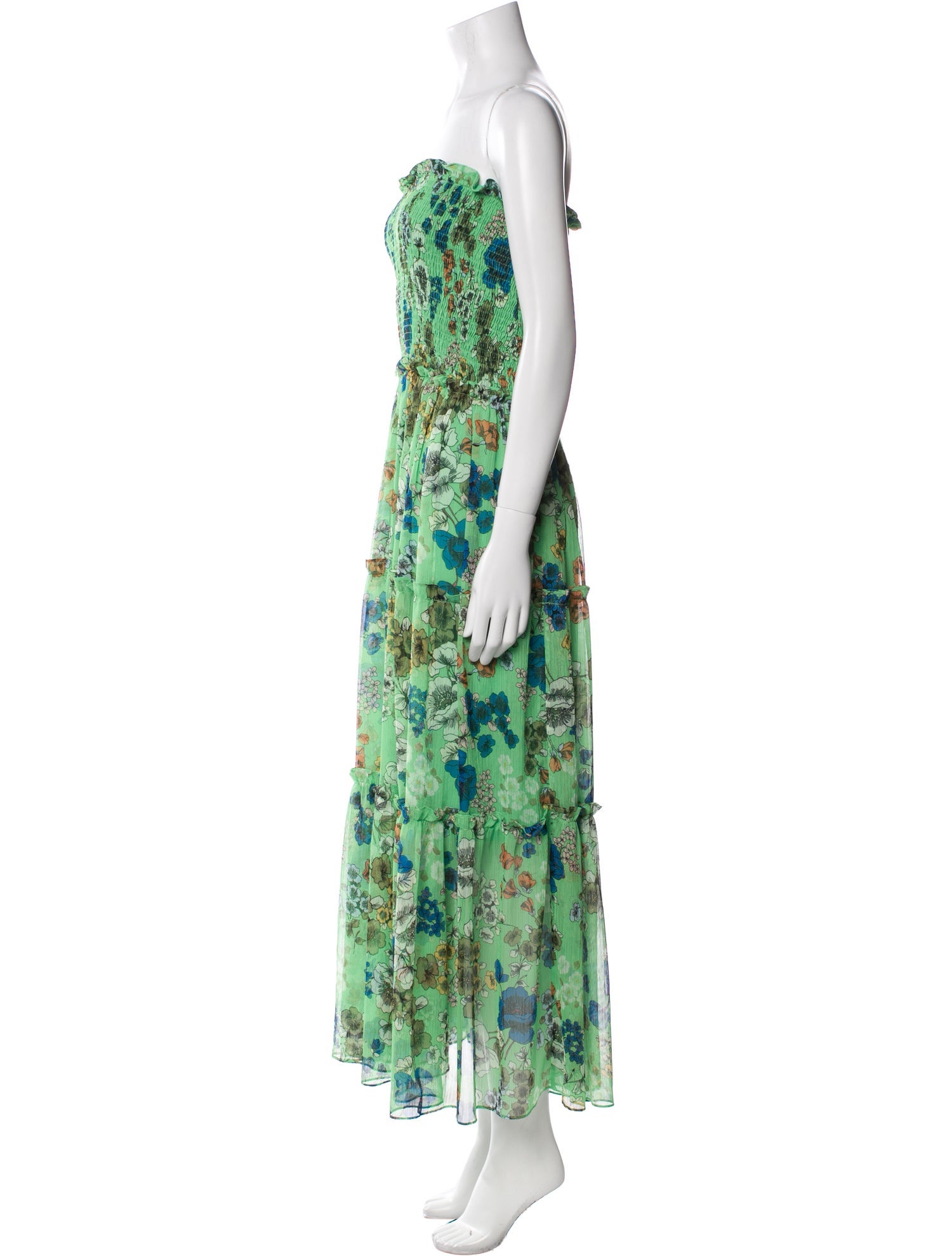 Alexis Floral Print Midi Length Dress