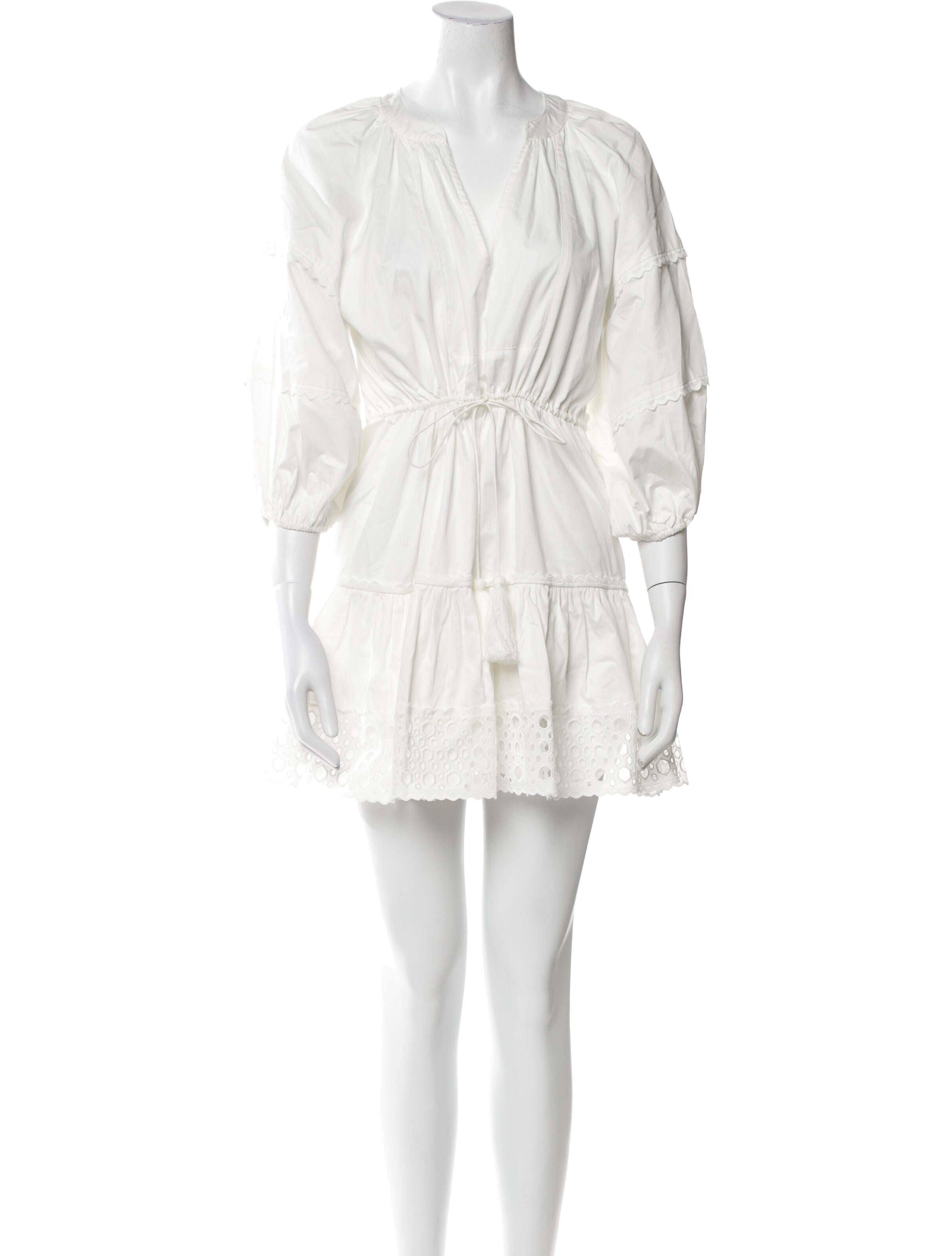 Alexis V-Neck Knee-Length Dress