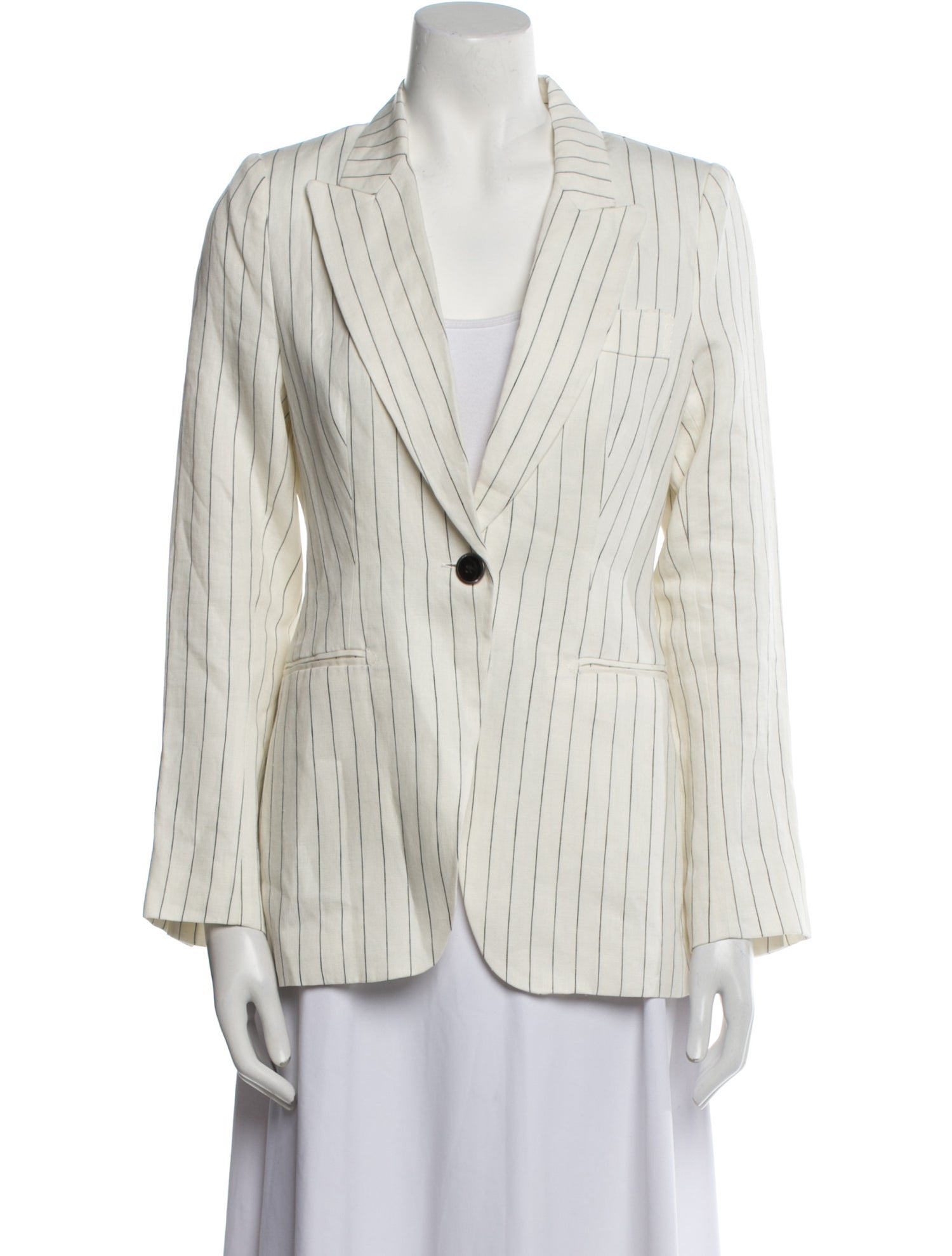 Alexis Linen Striped Blazer w/ Tags