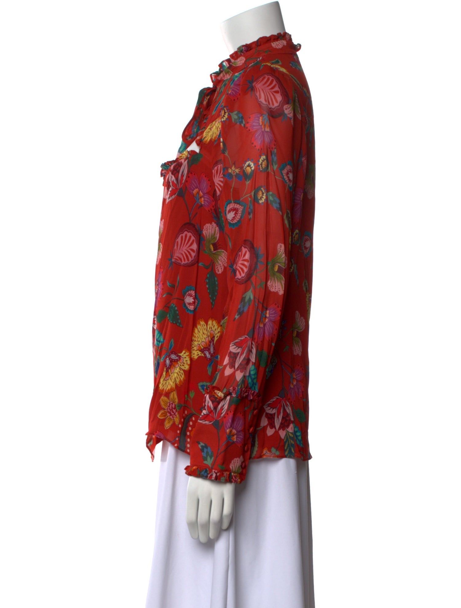 Alexis Silk Floral Print Blouse