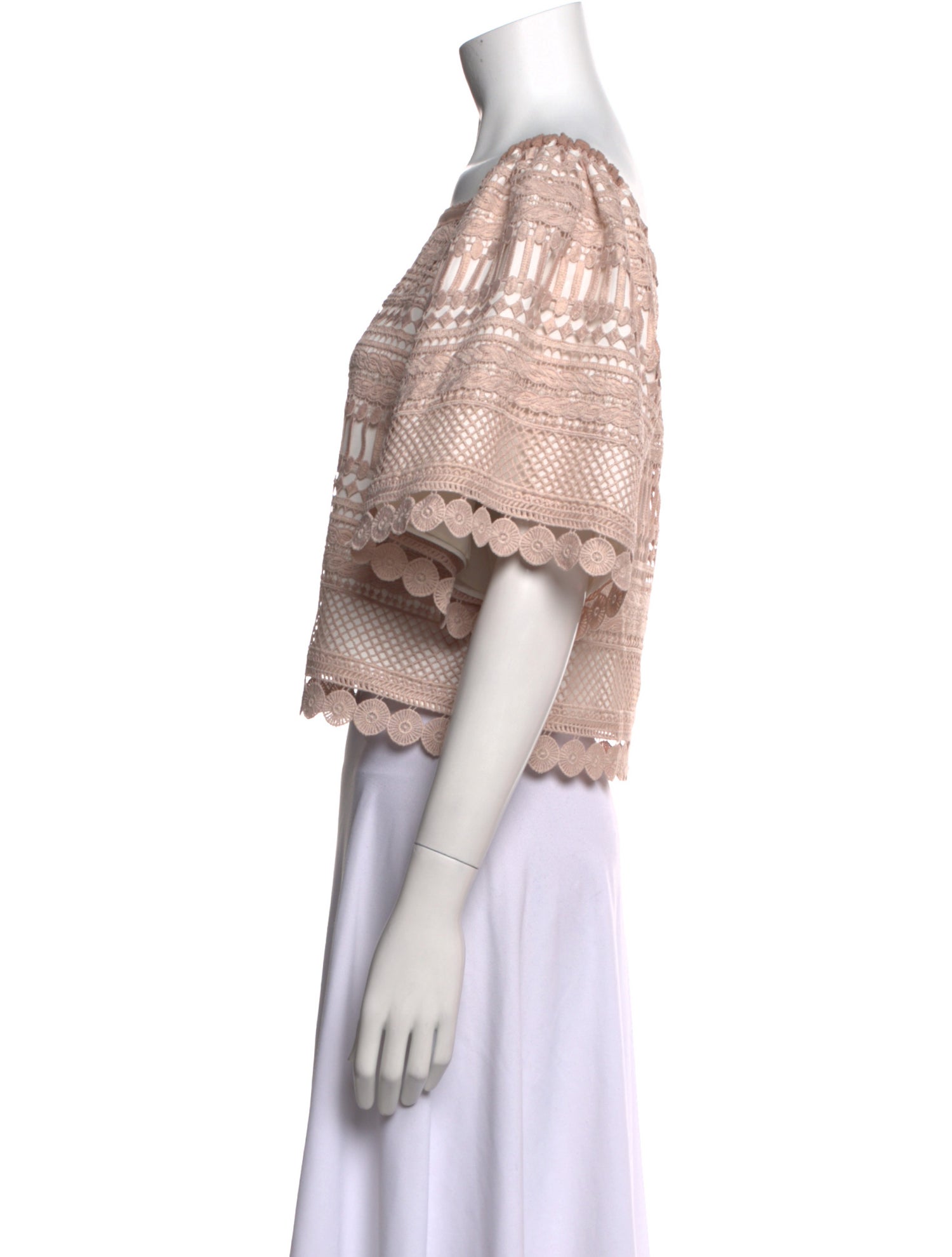 Alexis Square Neckline Short Sleeve Crop Top