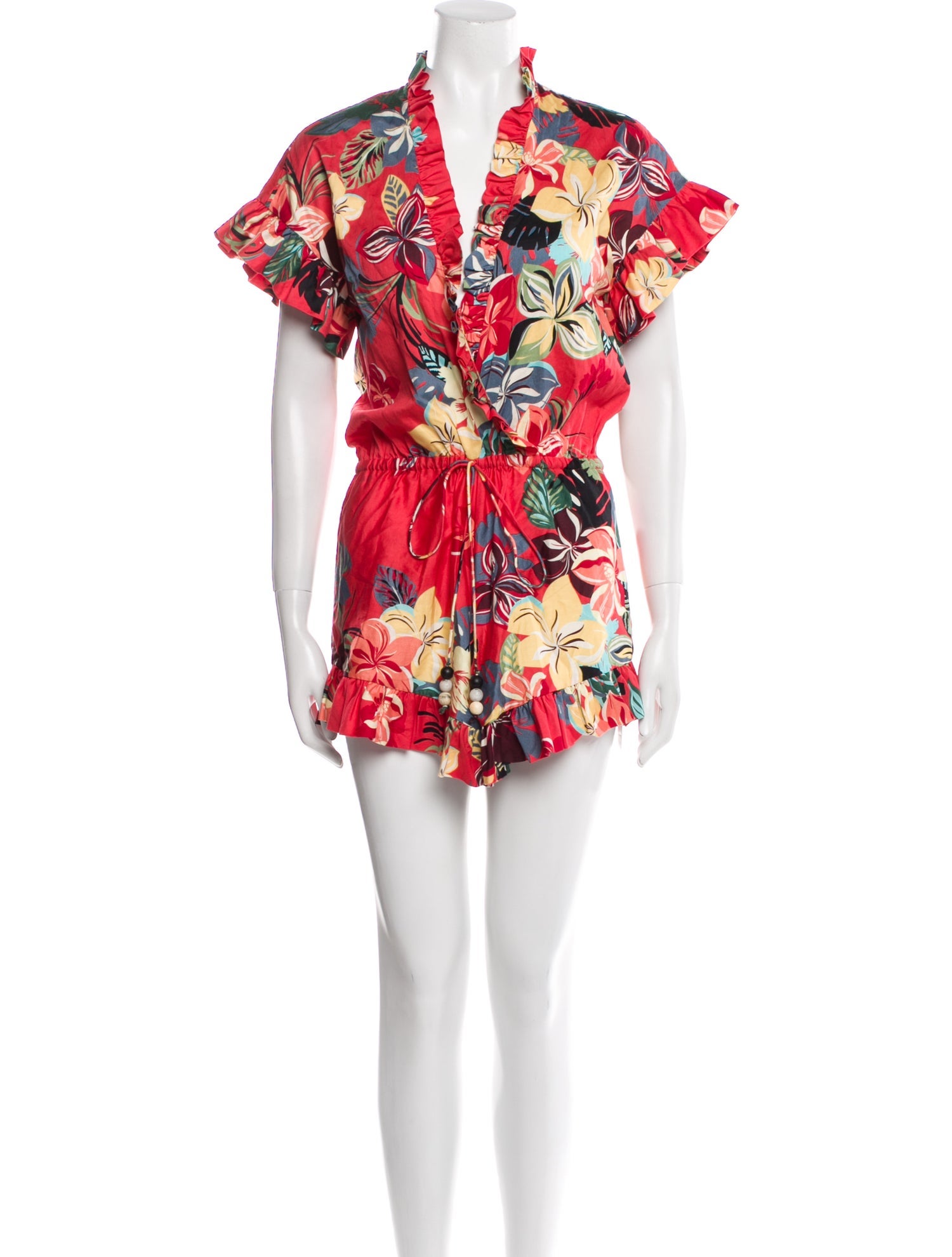 Alexis Floral Print V-Neck Romper