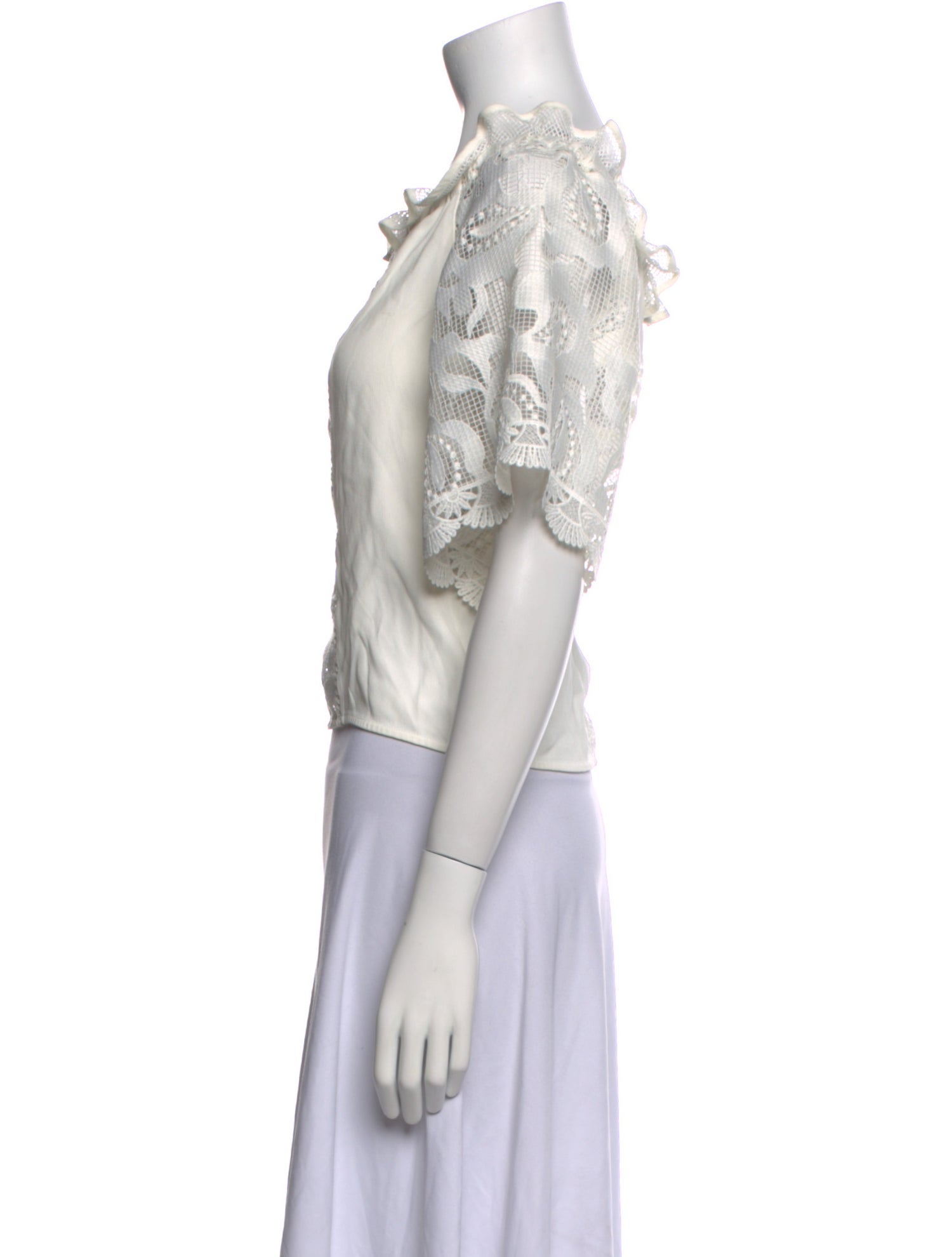 Alexis Square Neckline Short Sleeve Crop Top