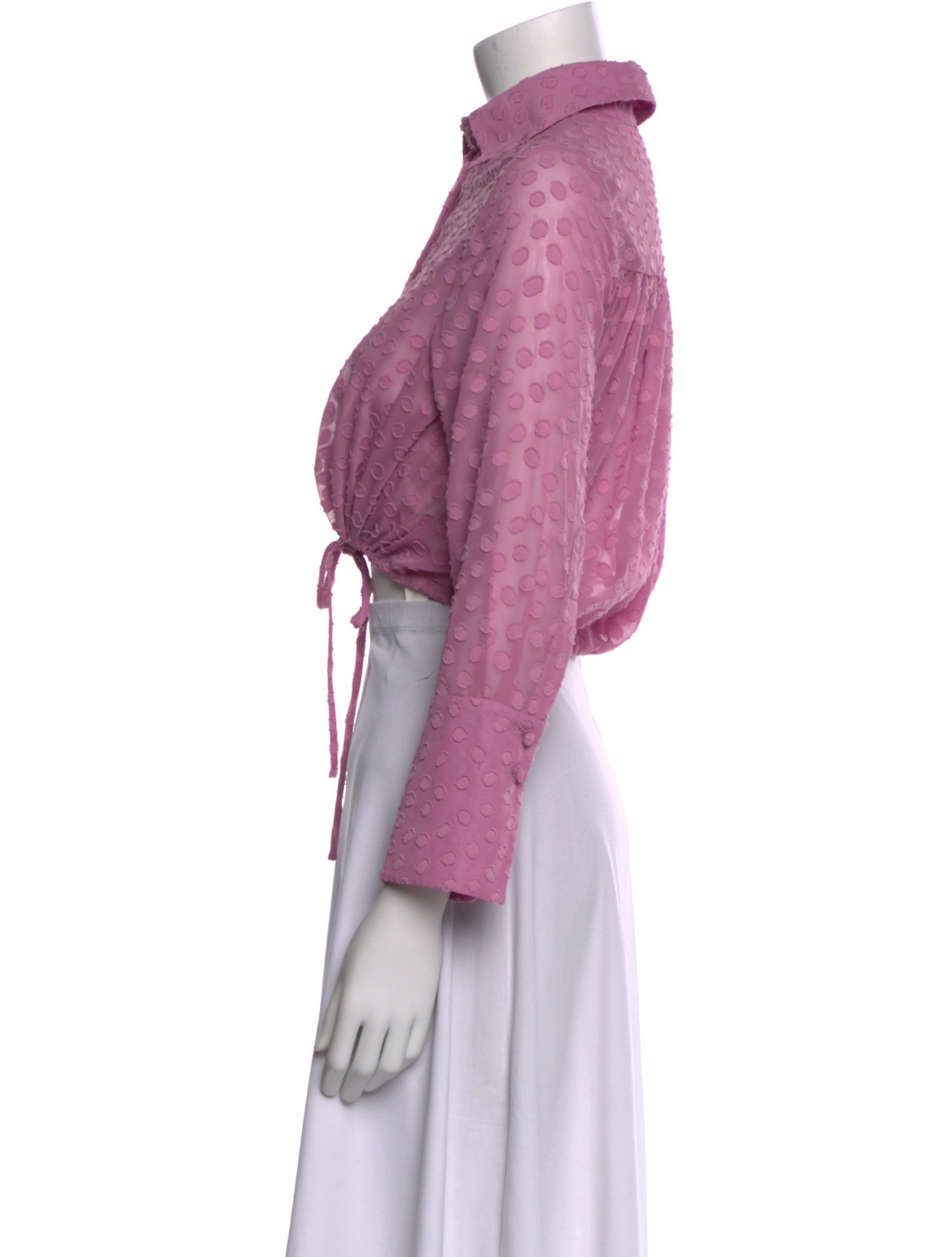 Alexis Mock Neck Long Sleeve Crop Top