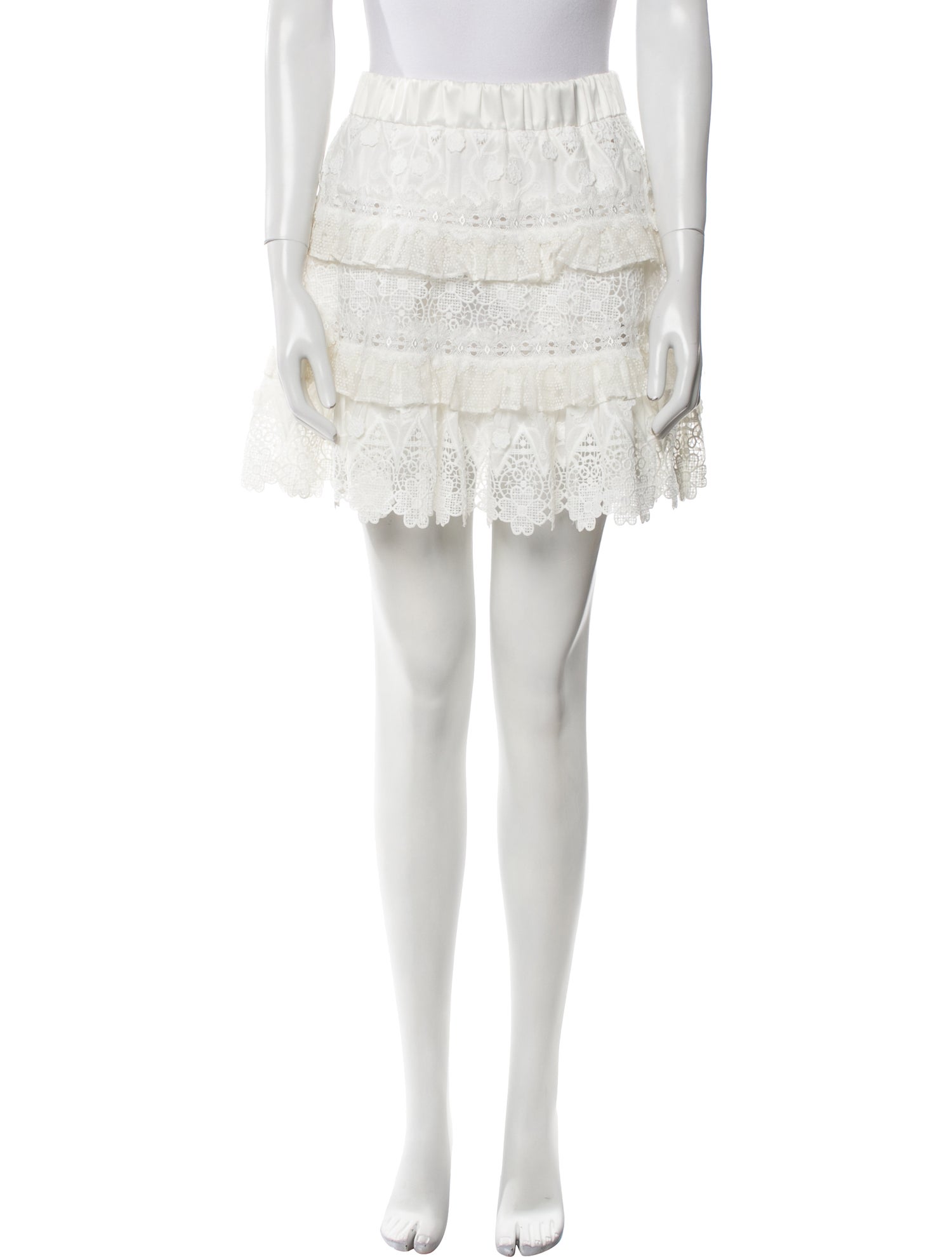 Alexis Embroidered Accent Mini Skirt