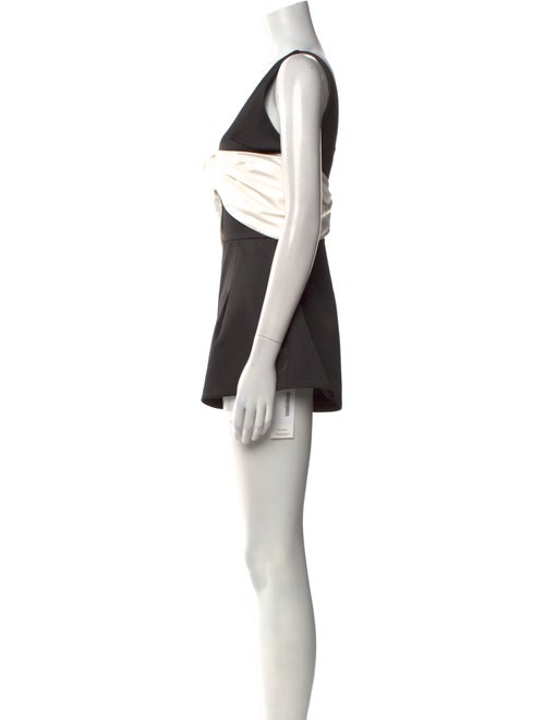 Alexis Colorblock Pattern V-Neck Romper