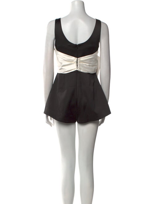 Alexis Colorblock Pattern V-Neck Romper