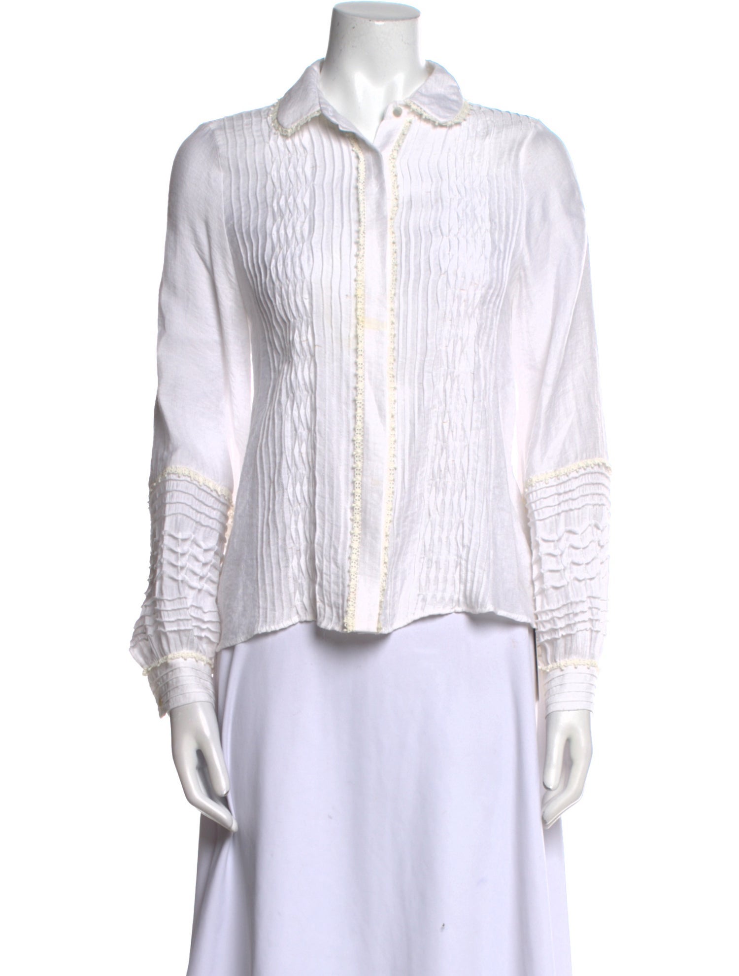 Alexis Striped Long Sleeve Button-Up Top