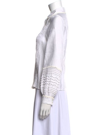 Alexis Striped Long Sleeve Button-Up Top