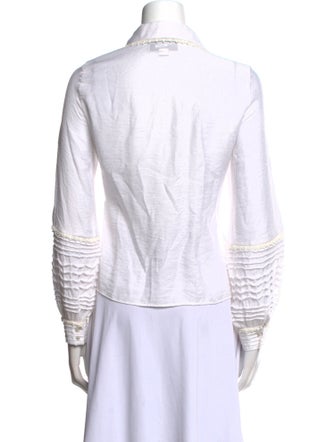 Alexis Striped Long Sleeve Button-Up Top