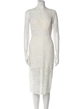 Alexis Lace Pattern Midi Length Dress