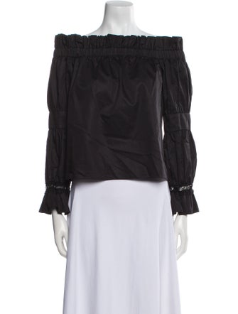 Alexis Off-The-Shoulder Three-Quarter Sleeve Blouse