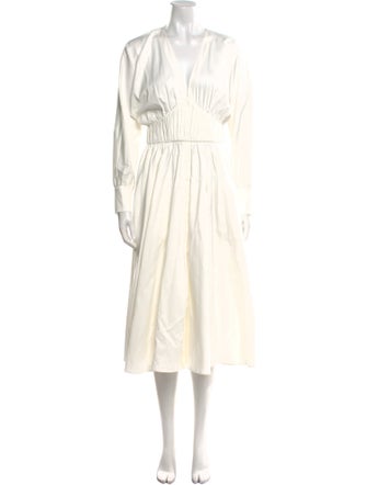 Alexis V-Neck Midi Length Dress