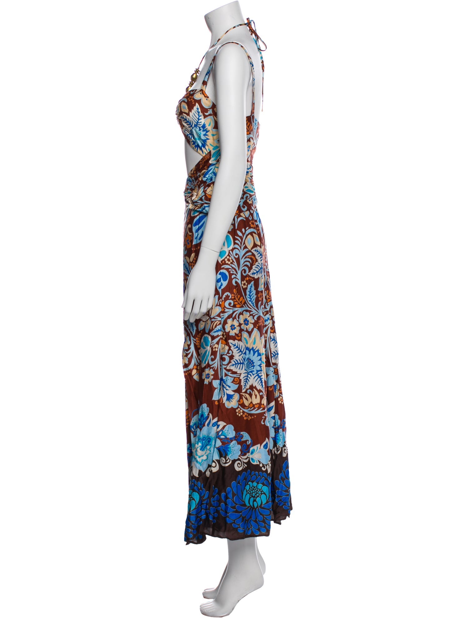 Alexis Printed Long Dress w/ Tags