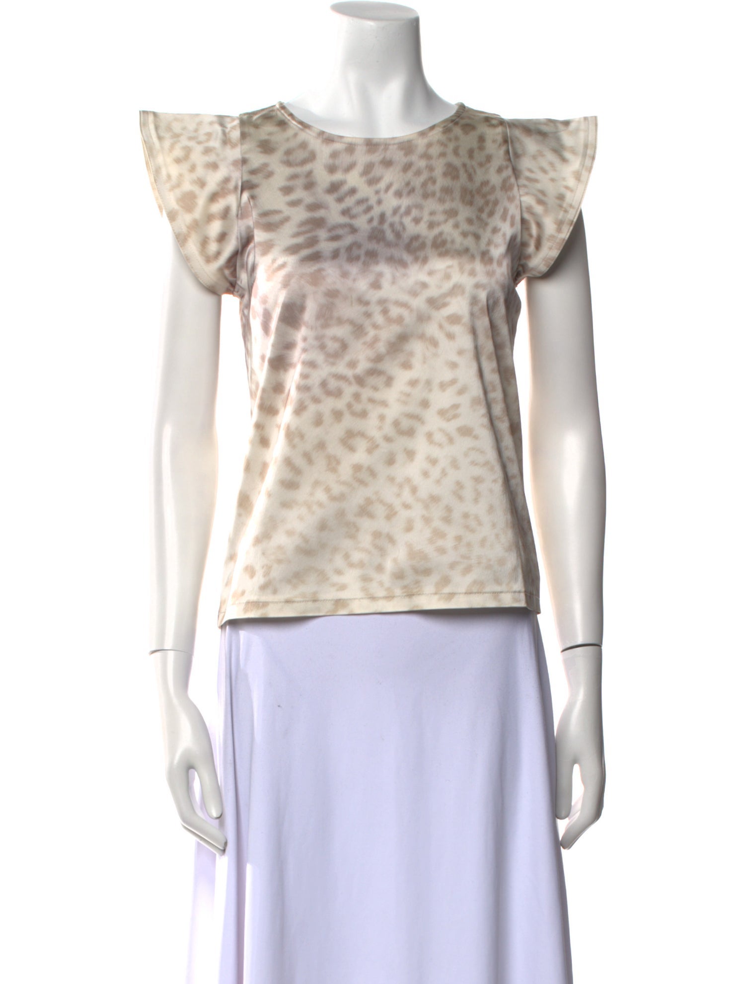 Alexis Animal Print Bateau Neckline Top