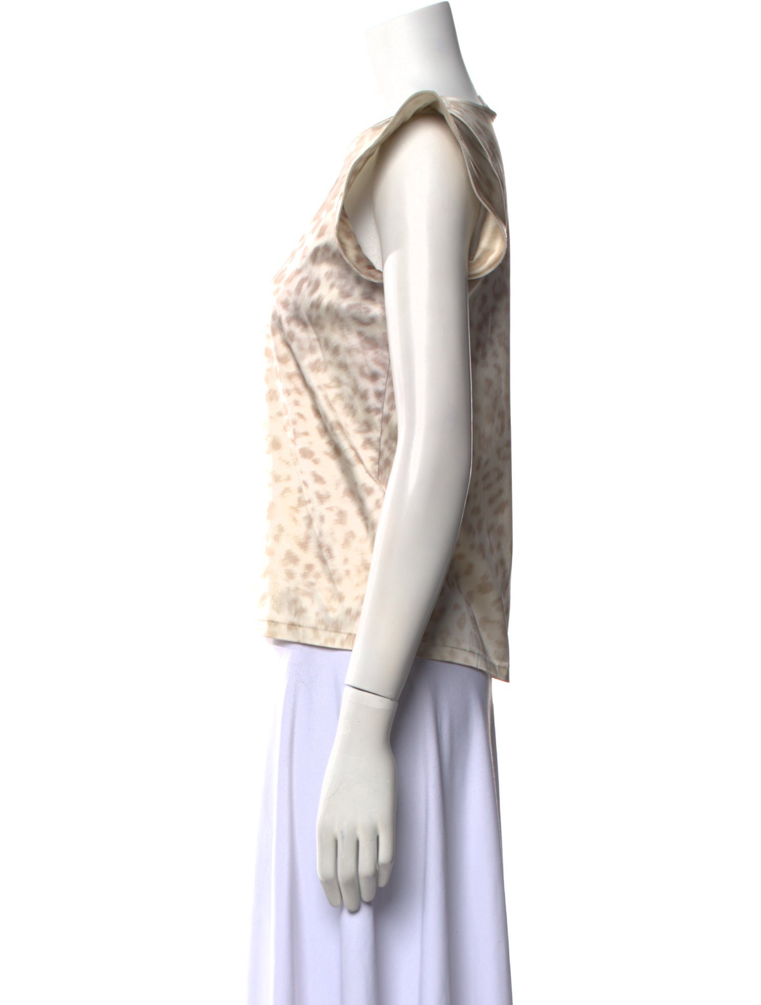 Alexis Animal Print Bateau Neckline Top