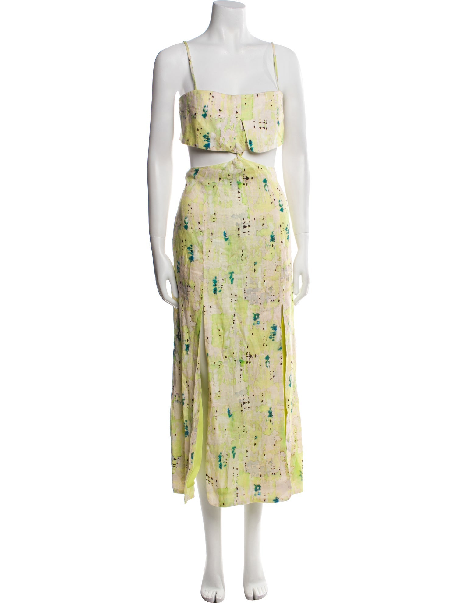 Alexis Linen Midi Length Dress