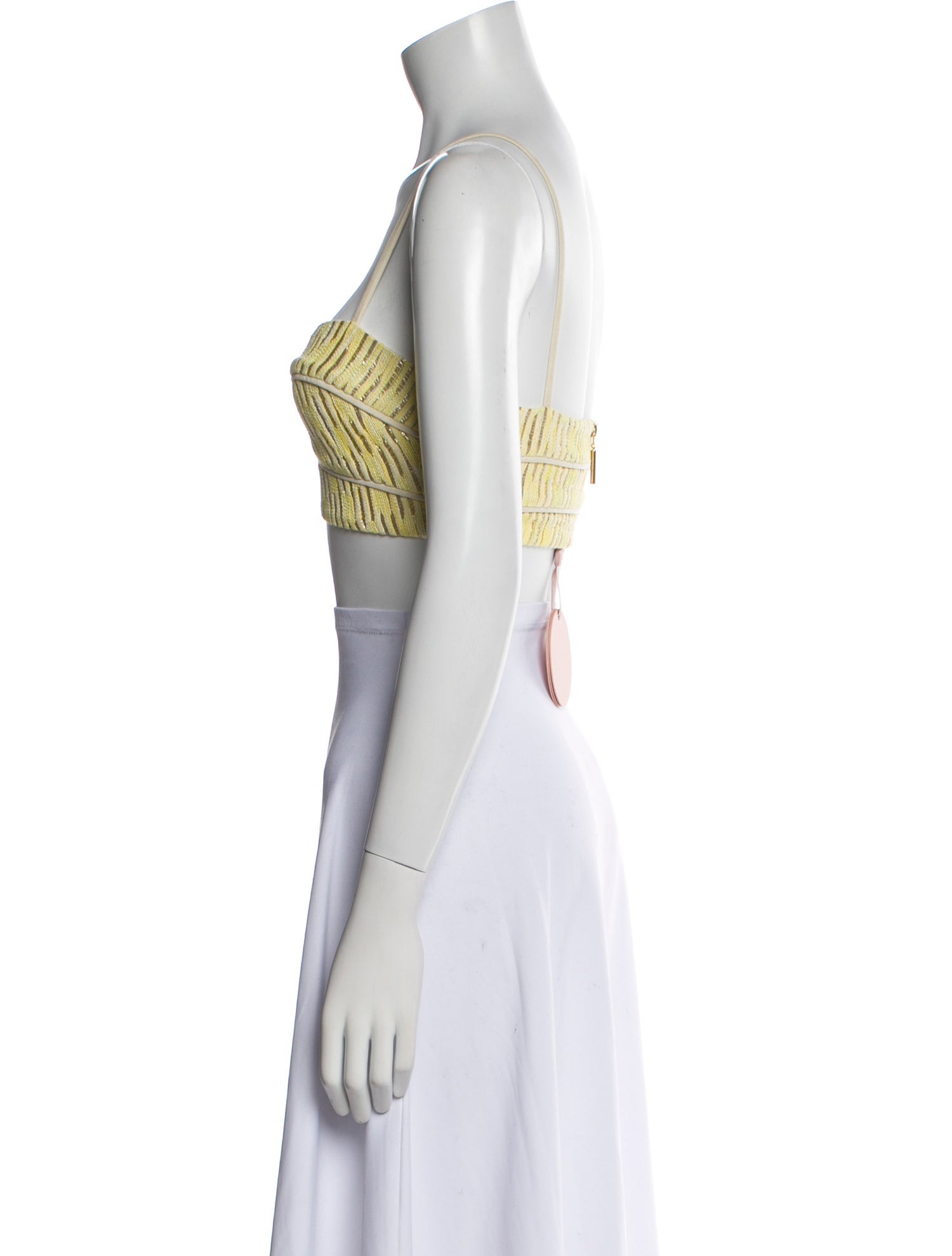 Alexis Printed Square Neckline Crop Top w/ Tags