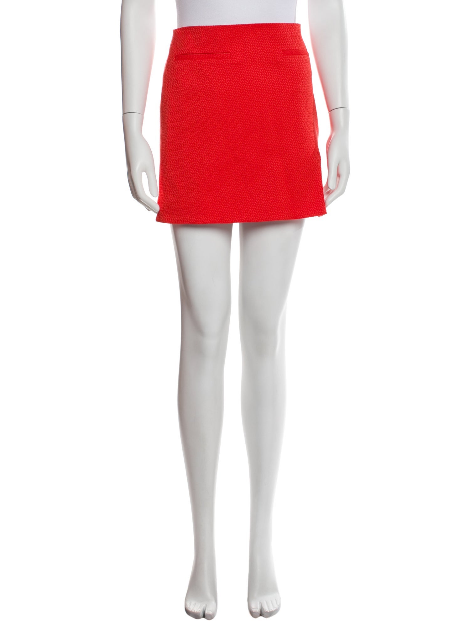 Alexis Raw-Edge Trim Mini Skirt