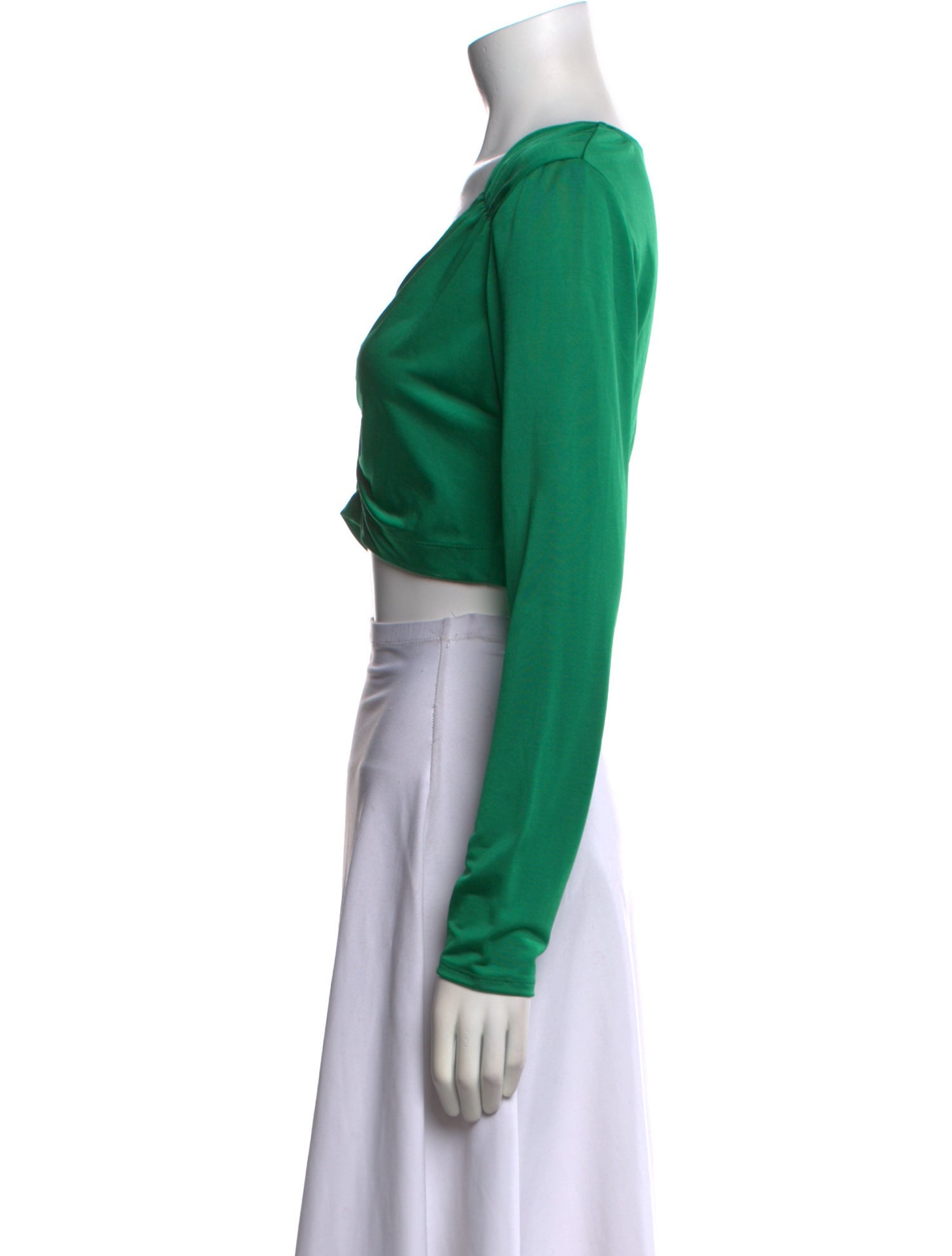 Alexis V-Neck Long Sleeve Crop Top