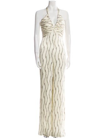 Alexis Printed Halterneck Jumpsuit